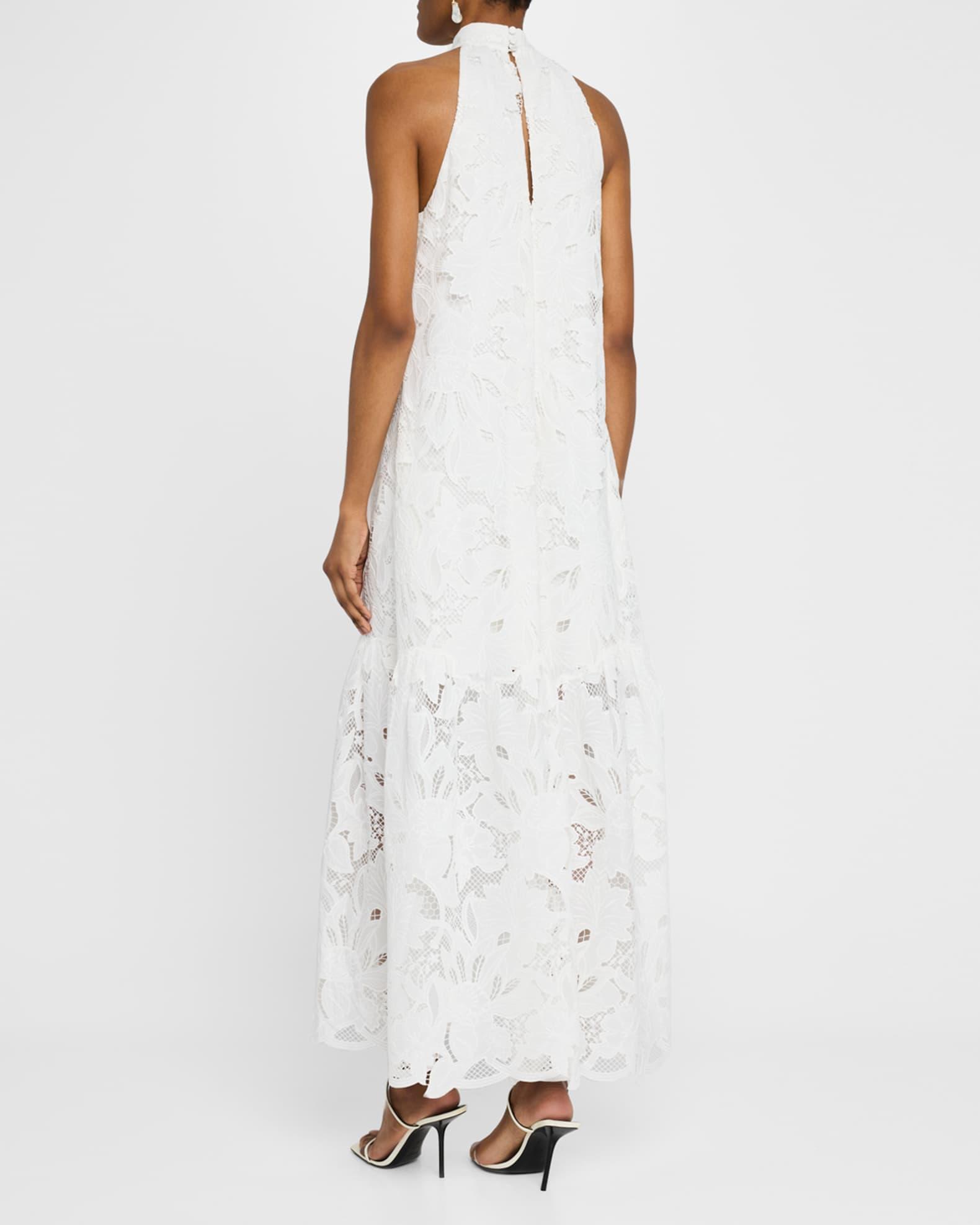 Lorelei Halter Floral Lace Maxi Dress Product Image