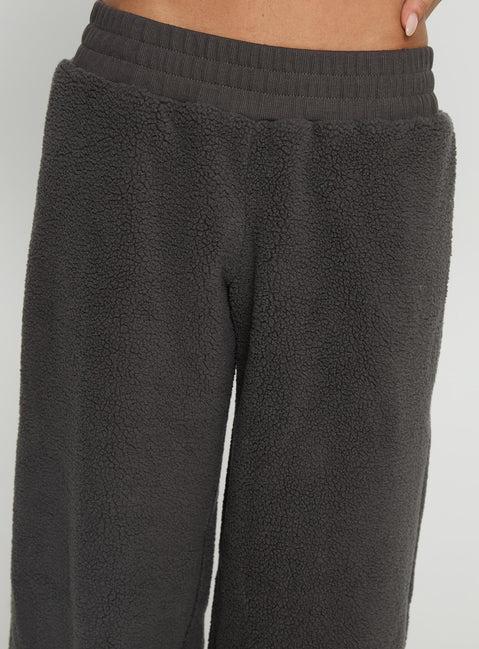 Siberia Fleece Track Pant Charcoal Product Image