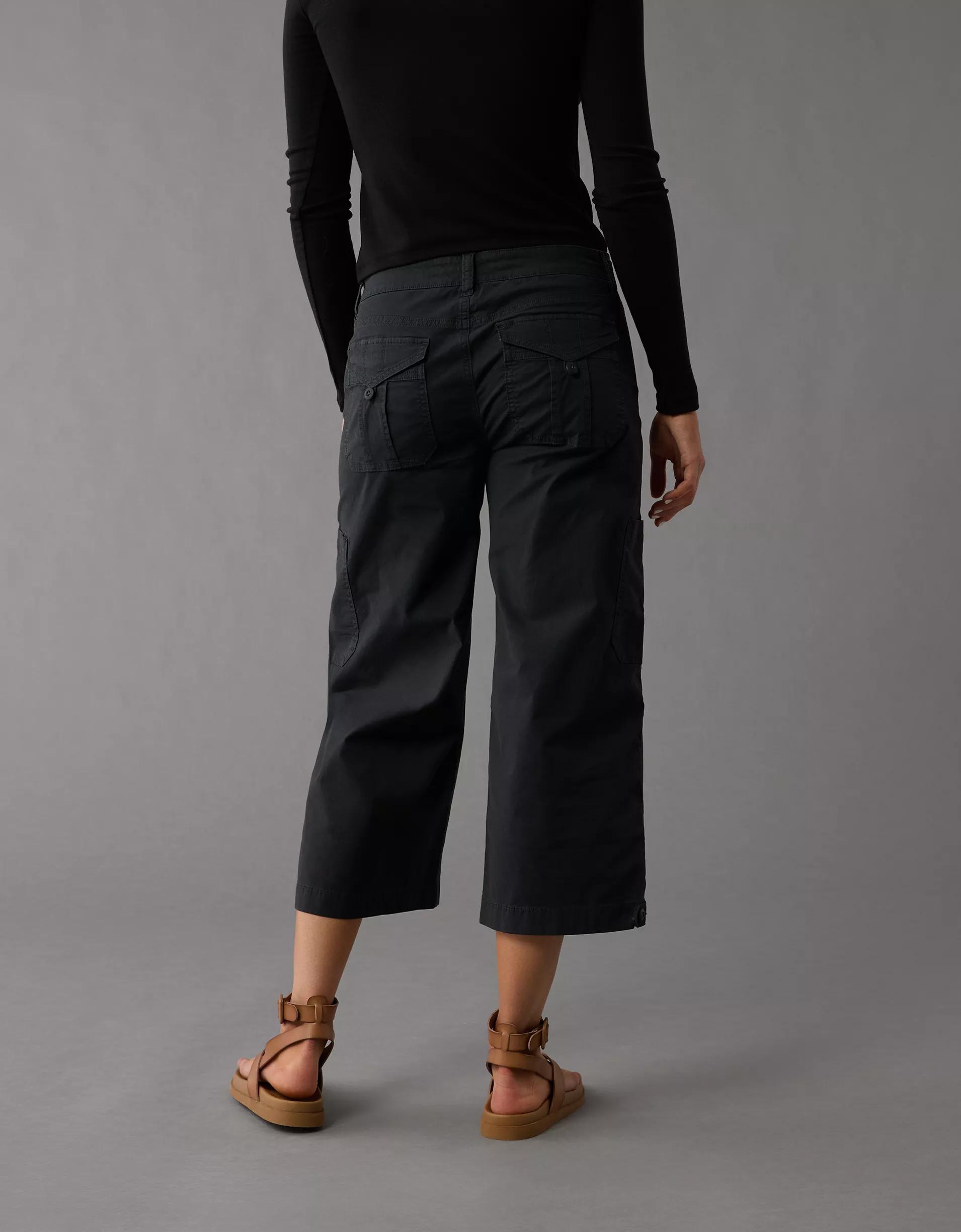 AE Stretch Low-Rise Straight Crop Pant Product Image