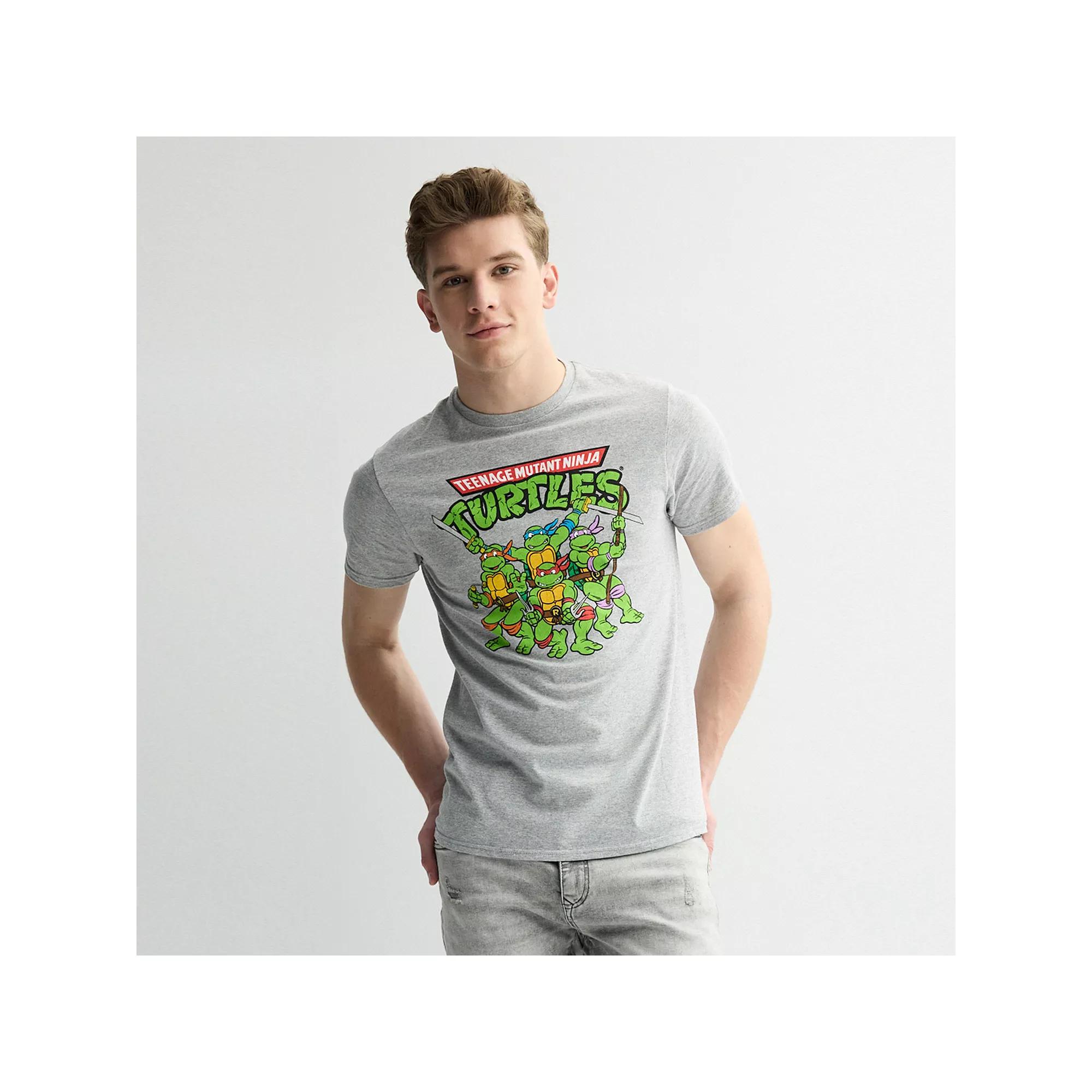 Men's Teenage Mutant Ninja Turtles Graphic Tee, Size: XXL, Grey Grey Product Image