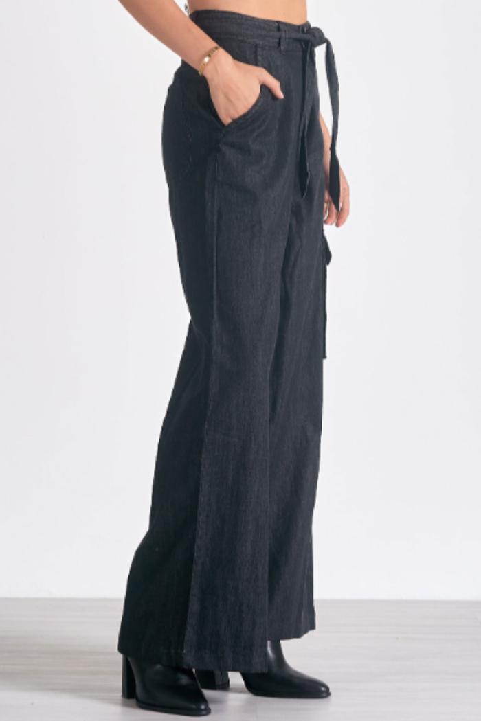 WIDE LEG CARGO PANTS Product Image