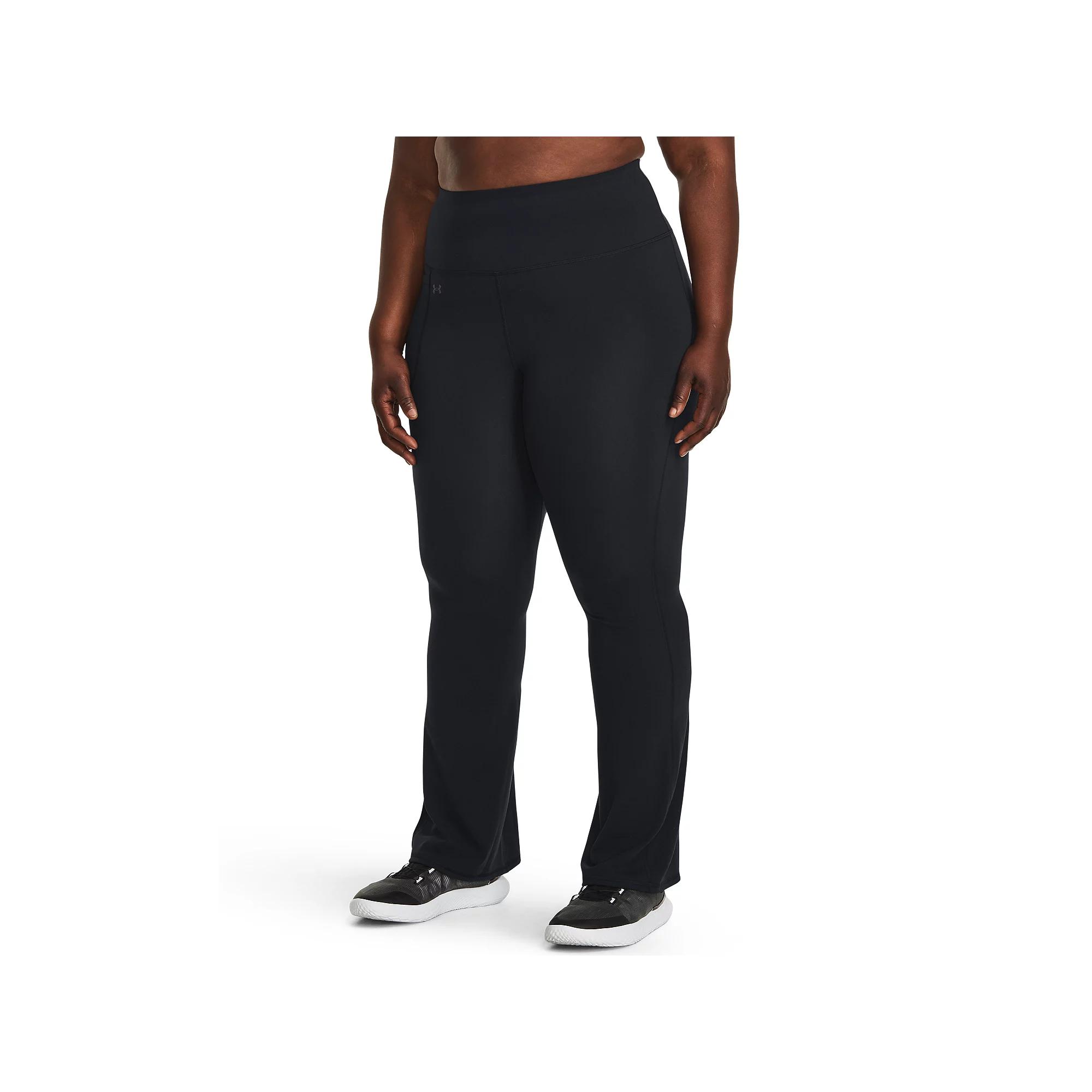 Plus Size Under Armour Motion Flare Pants, Women's, Size: 1XL, Black Product Image