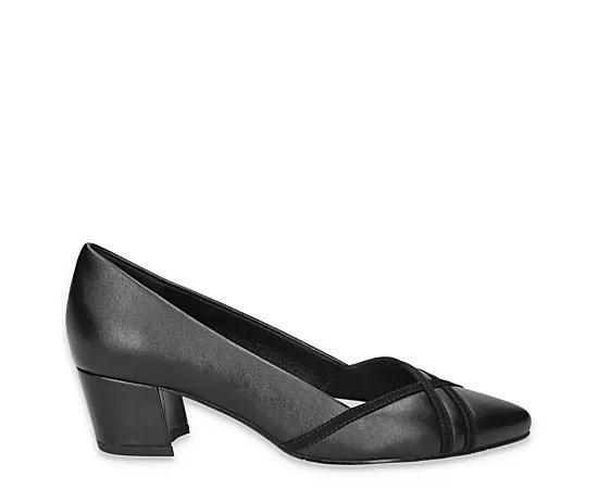 Easy Street Women's Lotus Block Heel Pumps,  Product Image