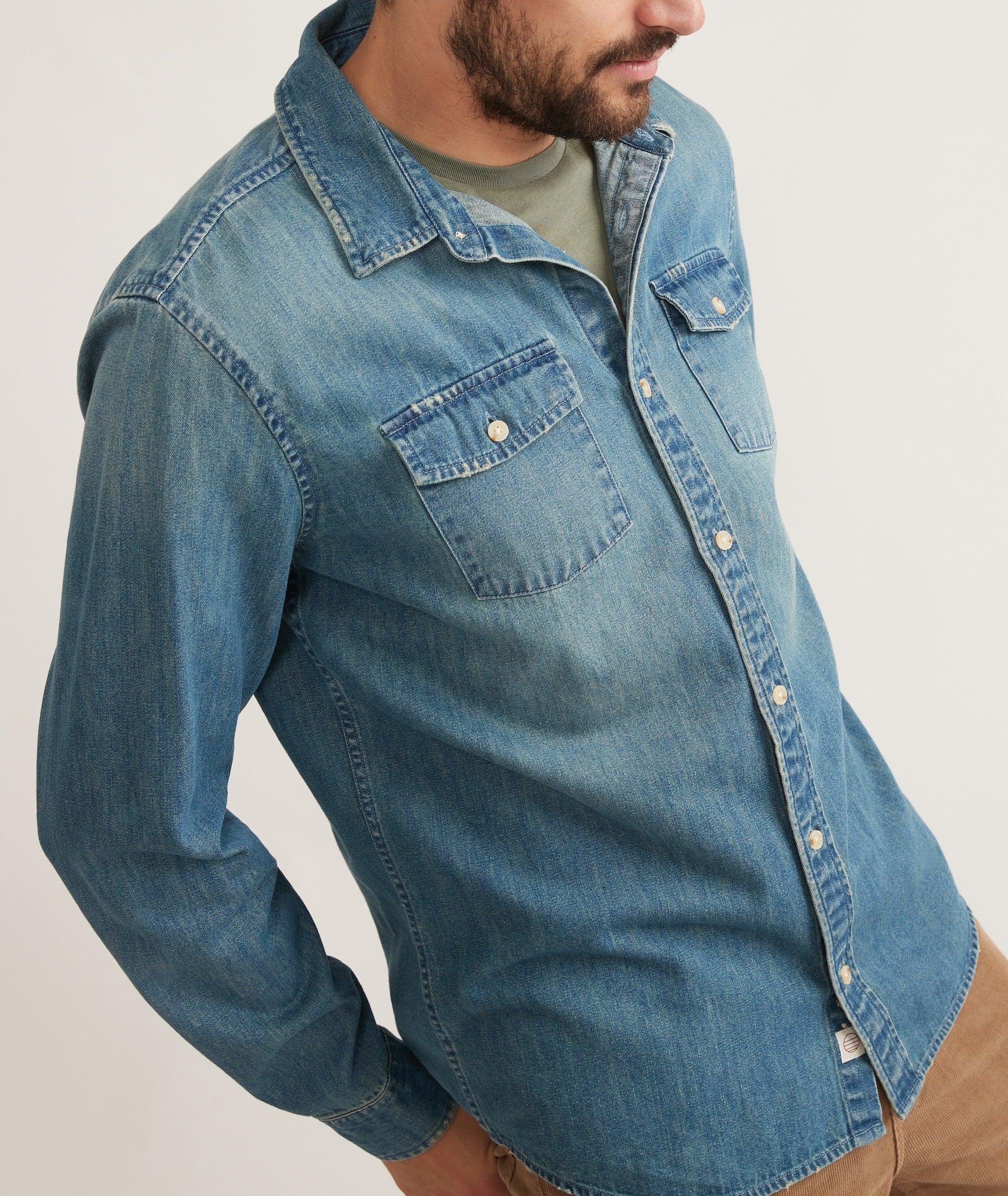 Long Sleeve Classic Denim Shirt Product Image