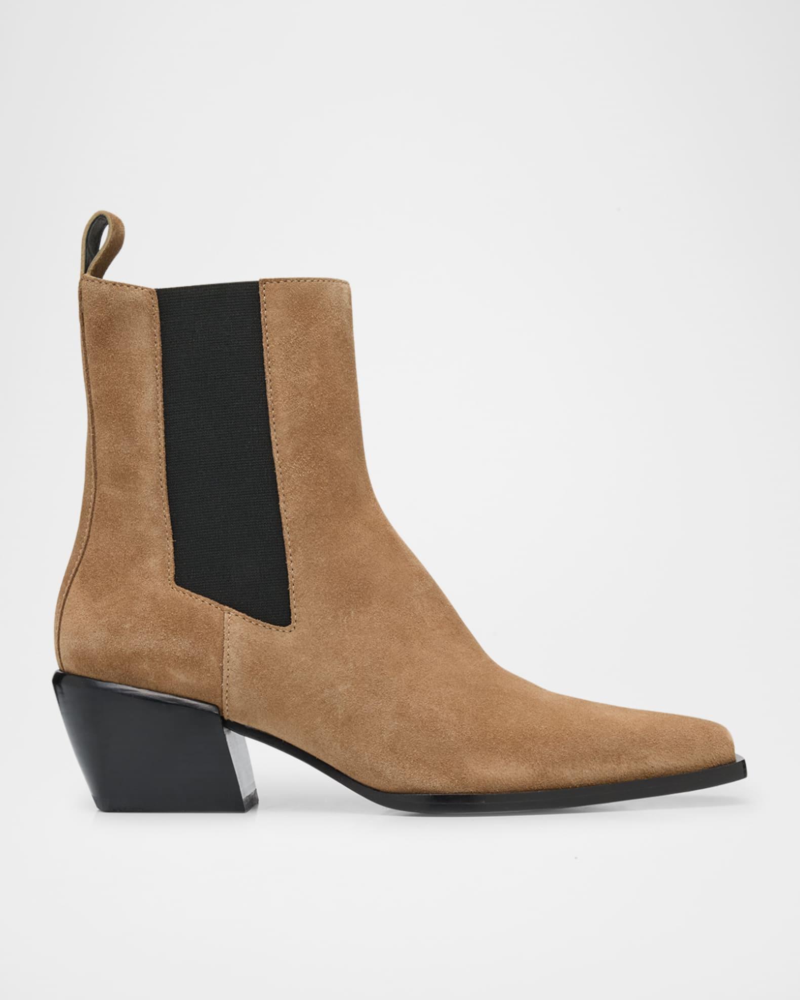 Joni Suede Chelsea Booties Product Image