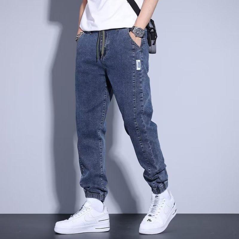 High Waist Jogger Jeans Product Image
