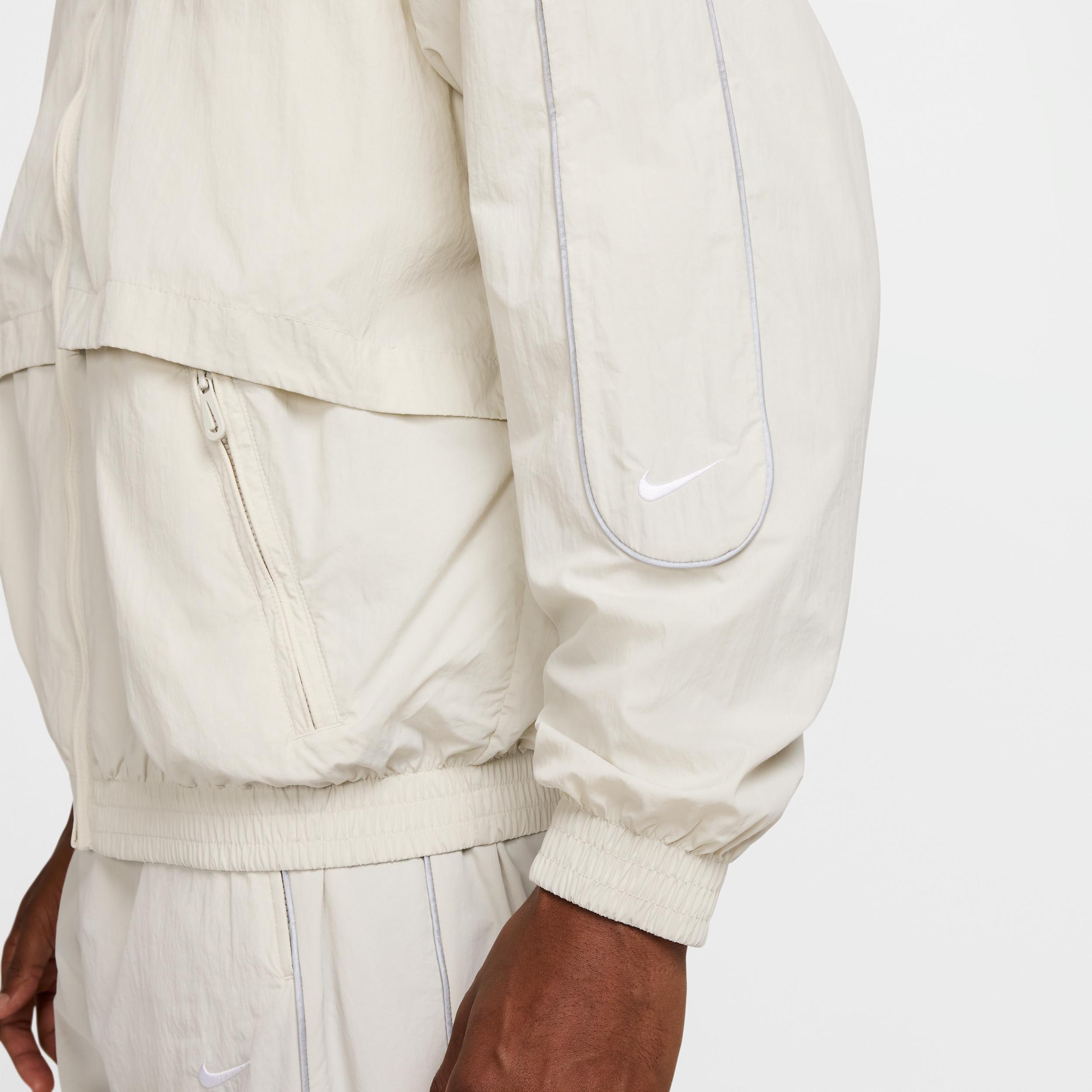 Mens Nike Sportswear Solo Swoosh Woven Track Jacket | FB8622-072 Product Image