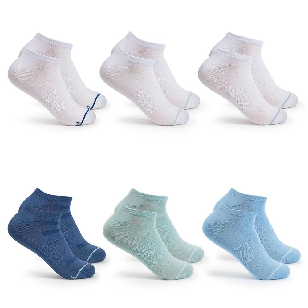 Fruit of the Loom Women's Beyond Soft 6pk No Show Socks - Blue/Assorted Color 4-10: Arch Support, Lightweight Microfiber Product Image