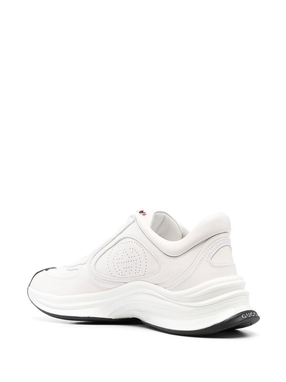 perforated-logo lace-up sneakers Product Image