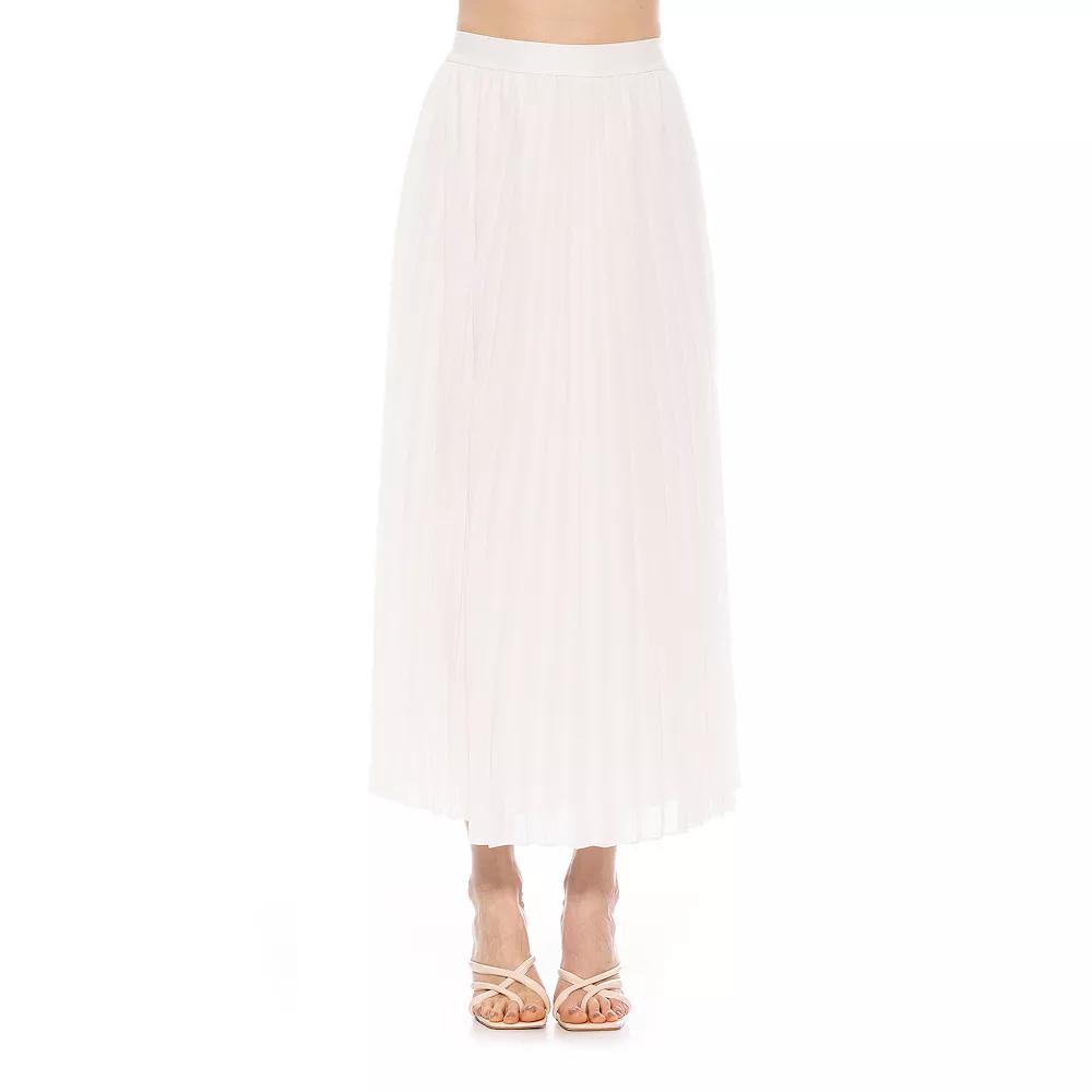 Women's ALEXIA ADMOR Kesia Pleated Midi Skirt,  Product Image