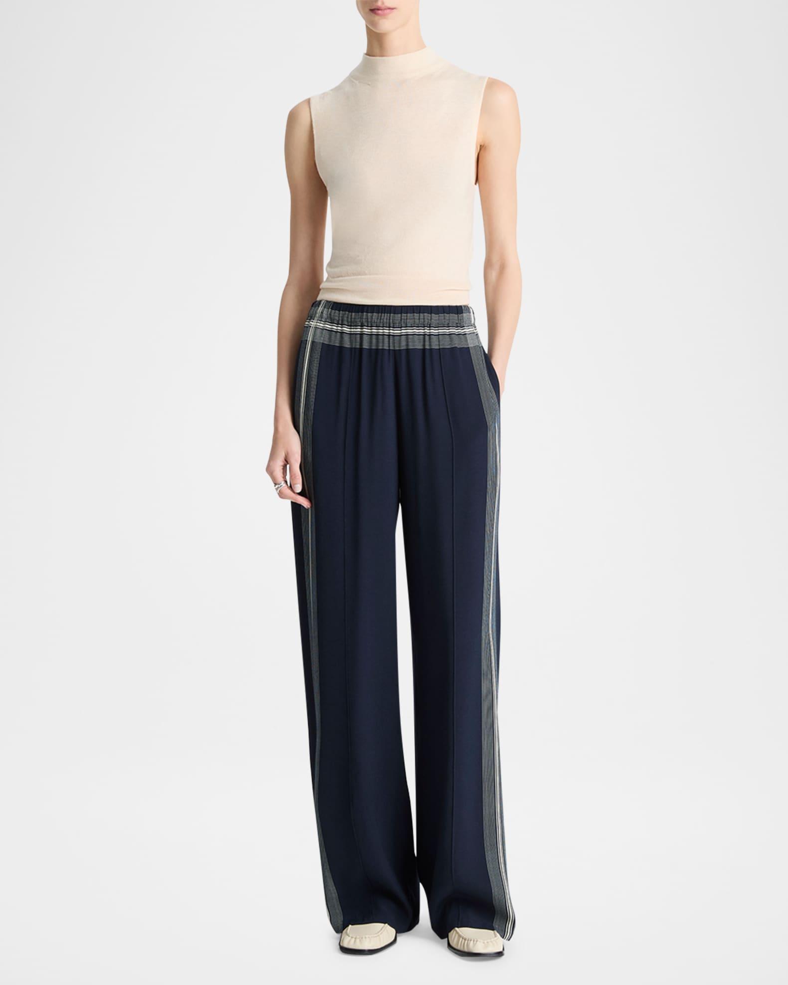 Mid-Rise Stripe Pull-On Pants Product Image
