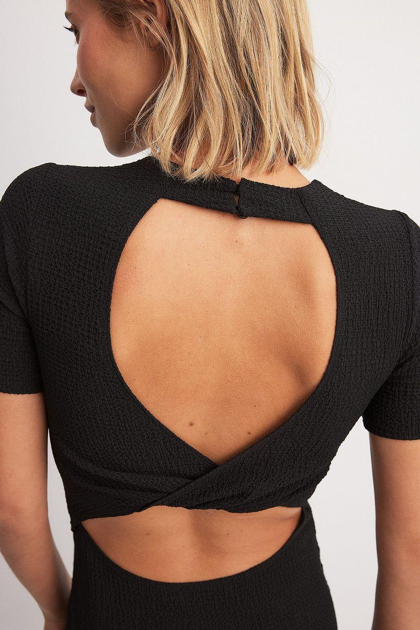 Structured Open Back Maxi Dress Product Image