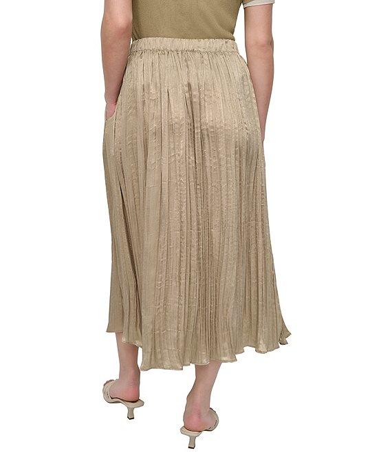 DKNY by Donna Karan Crushed Crease Midi Skirt Product Image