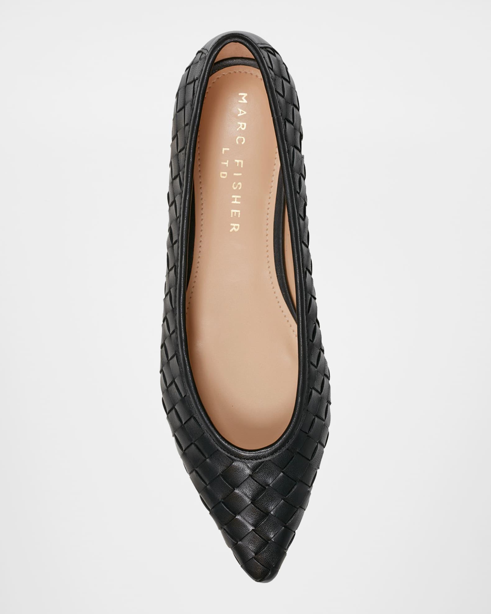Damaria Woven Leather Ballerina Flats Product Image