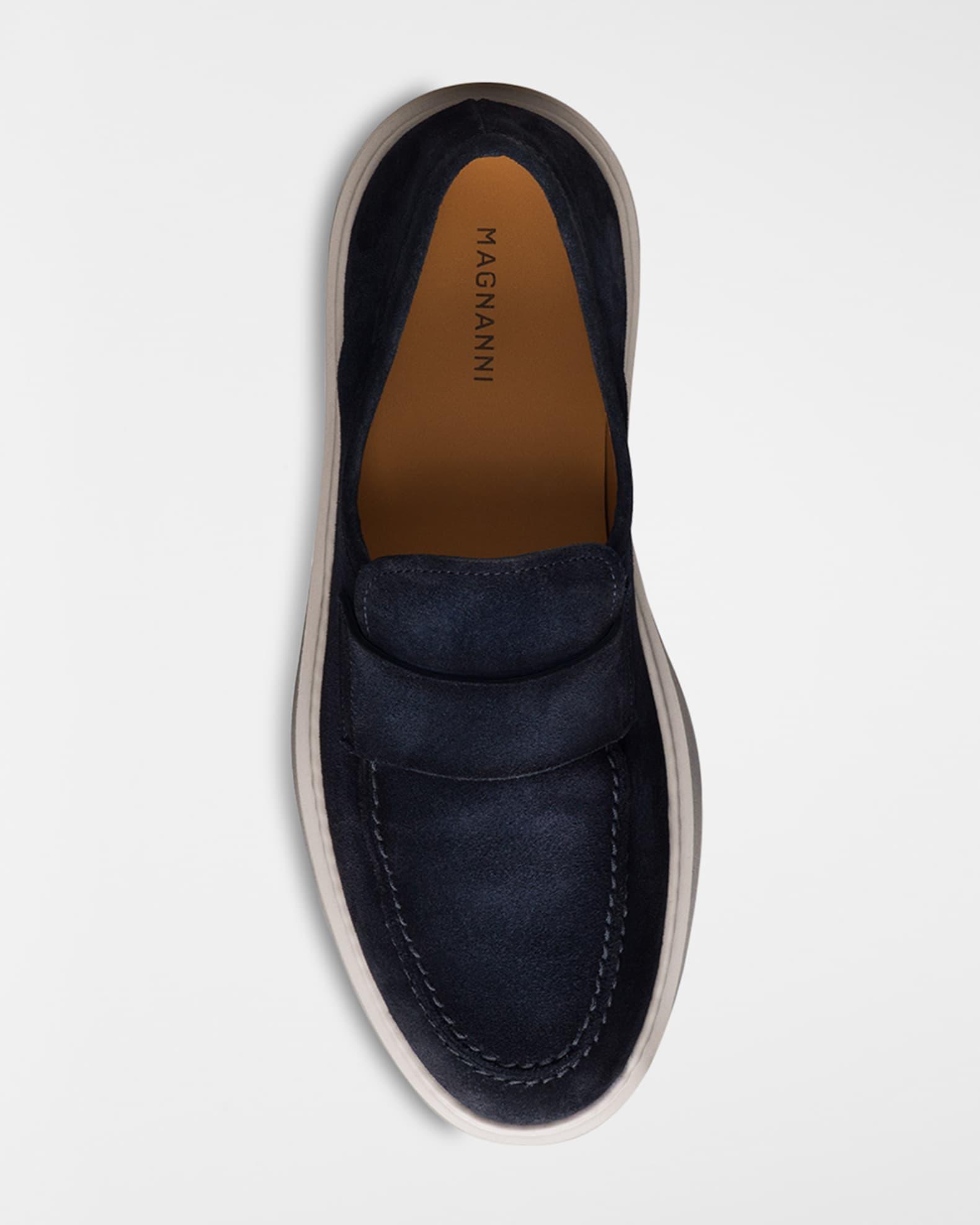 Men's Bandera Suede Rubber-Sole Penny Loafers Product Image