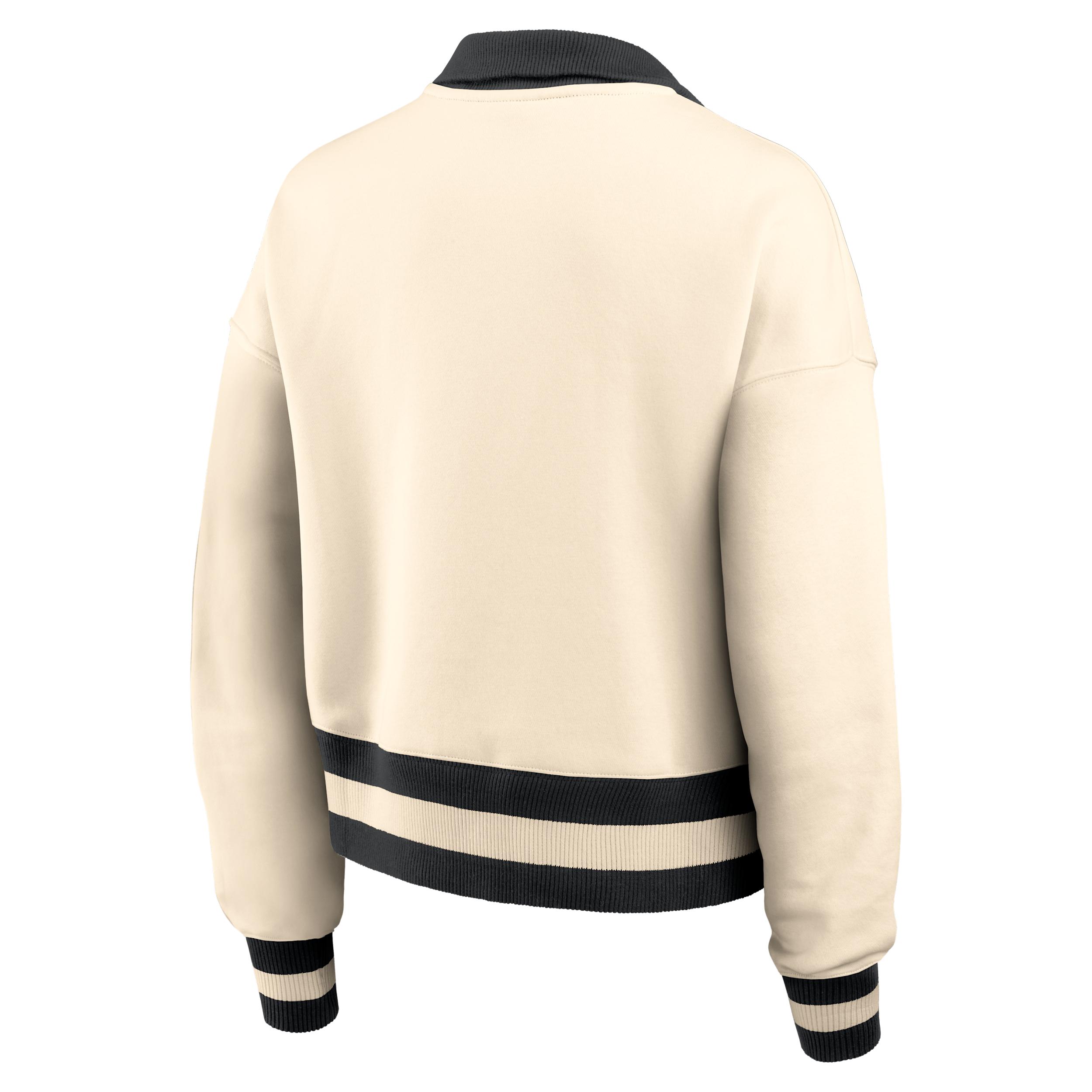 Georgia Legacy Nike Womens College Cropped 1/4-Zip Crew | 03O8014MNGB-FFD Product Image