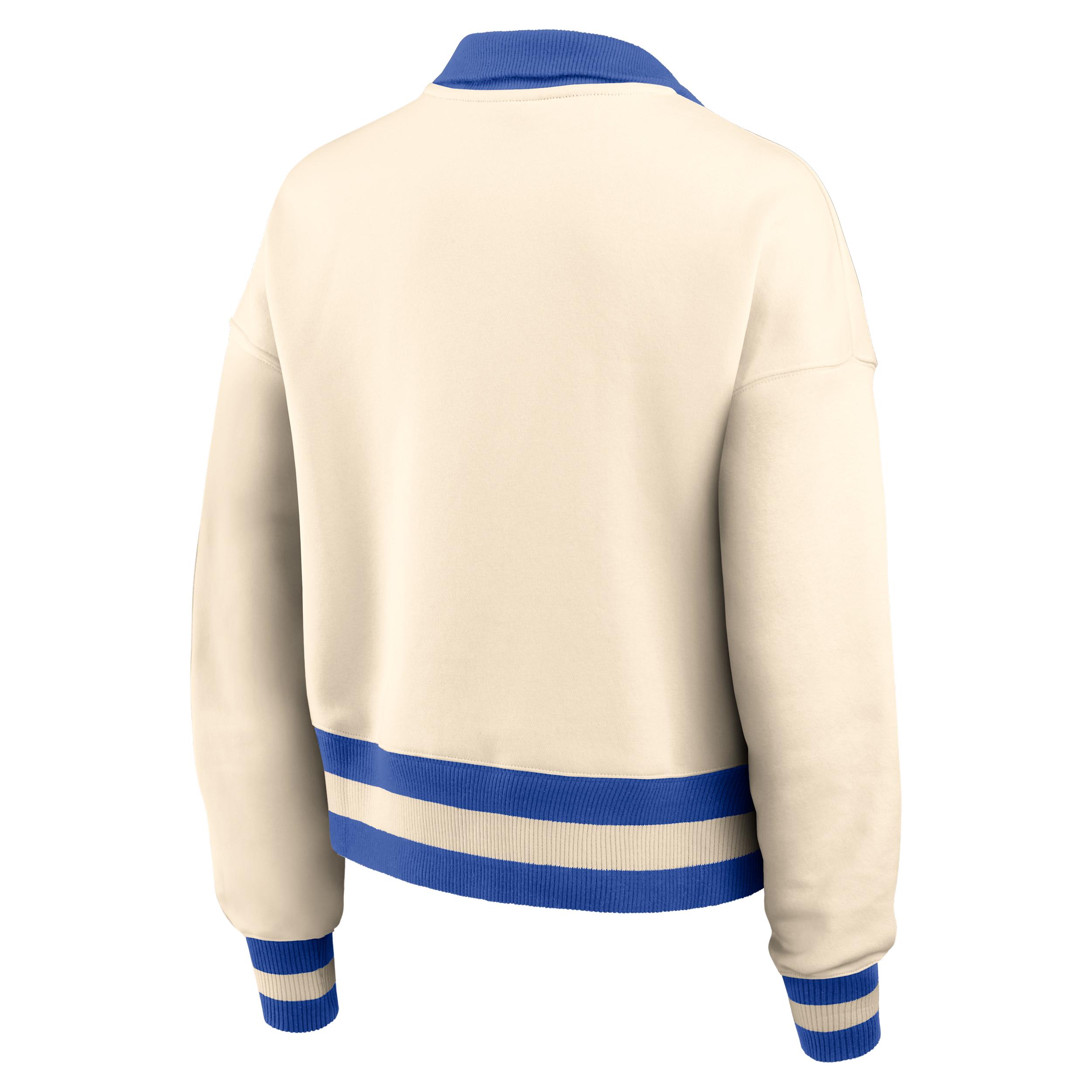 Women's UCLA Legacy Jordan Brand College Cropped 1/4-Zip Crew Product Image