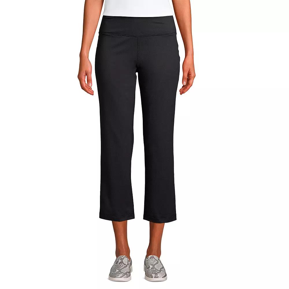 Women's Lands' End UPF 50 Active Capri Yoga Pants, Size: Small, Black Product Image