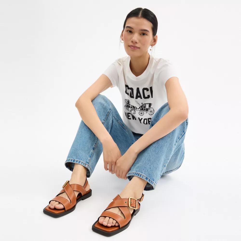 Archival Buckle Flat Sandal Product Image