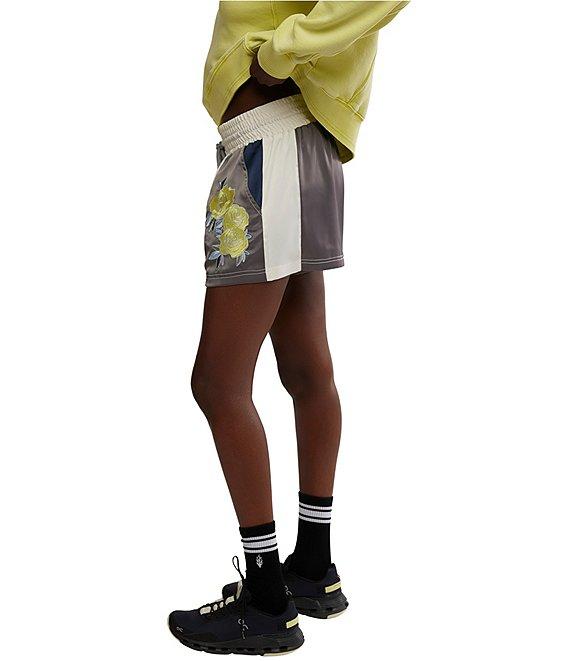 FP Movement In The Ring Floral Paneled Drawstring Shorts Product Image