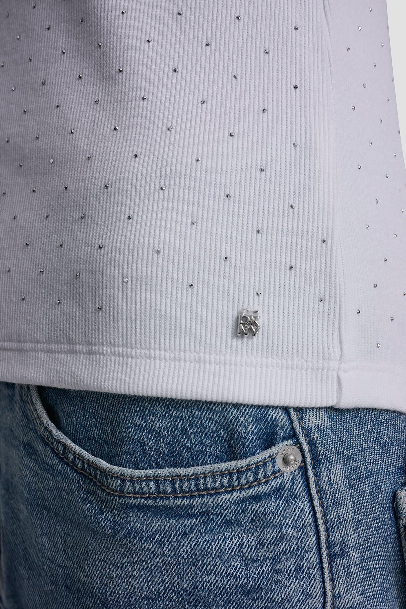 RHINESTONES V-NECK TANK Product Image