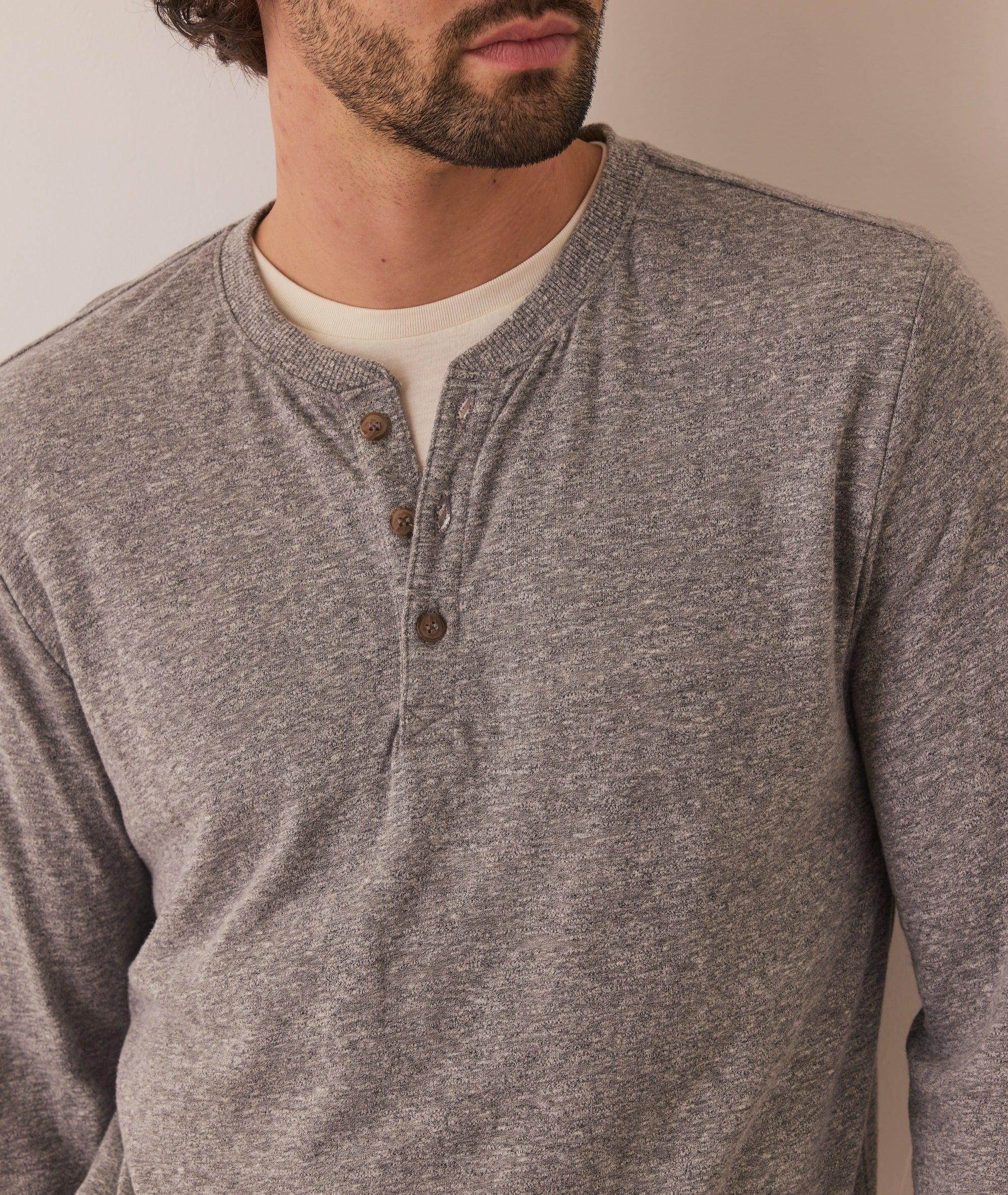 Double Knit Henley Product Image