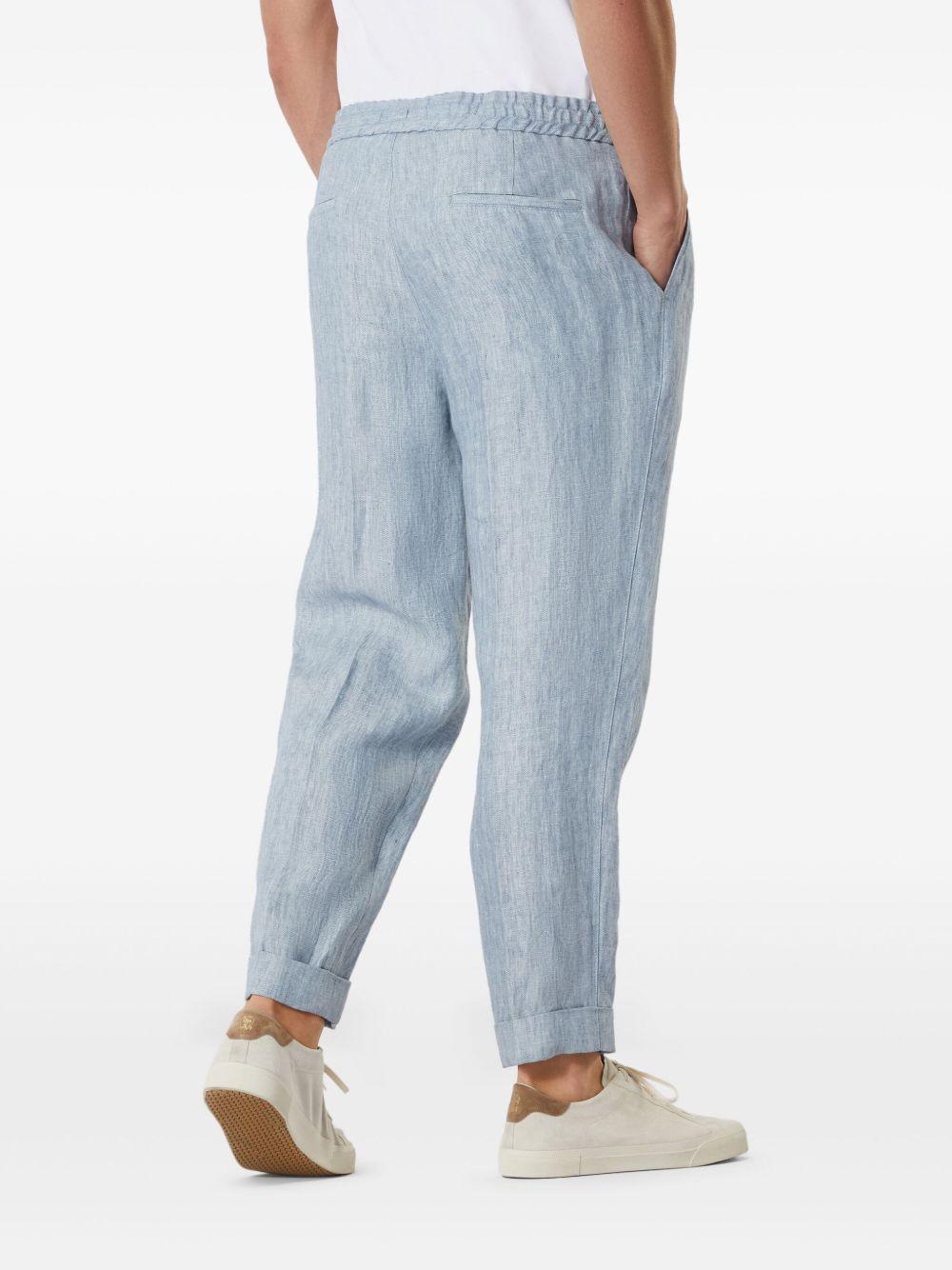 pleated linen trousers Product Image