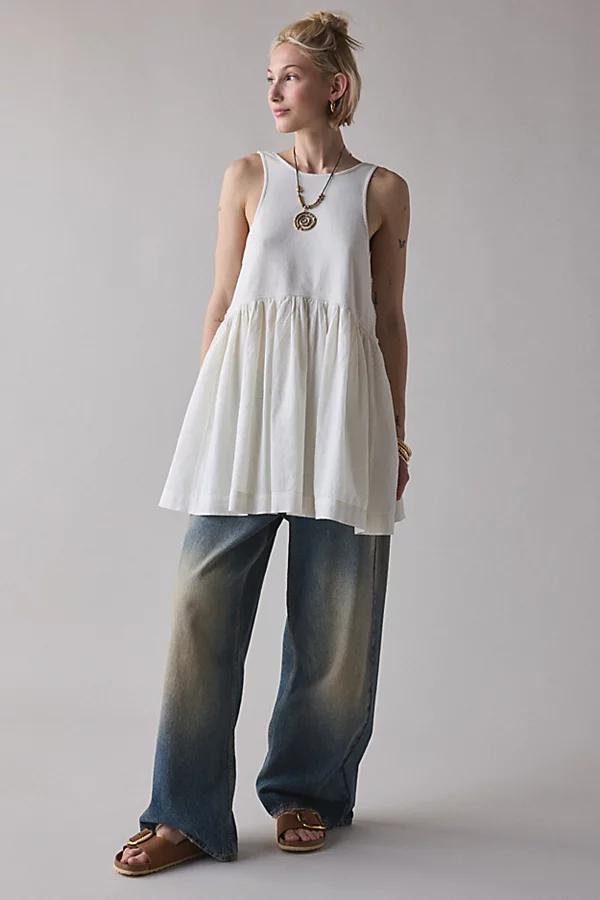 Urban Outfitters UO Lucia Trapeze Cotton Sleeveless Mini Dress Womens at Urban Outfitters Product Image