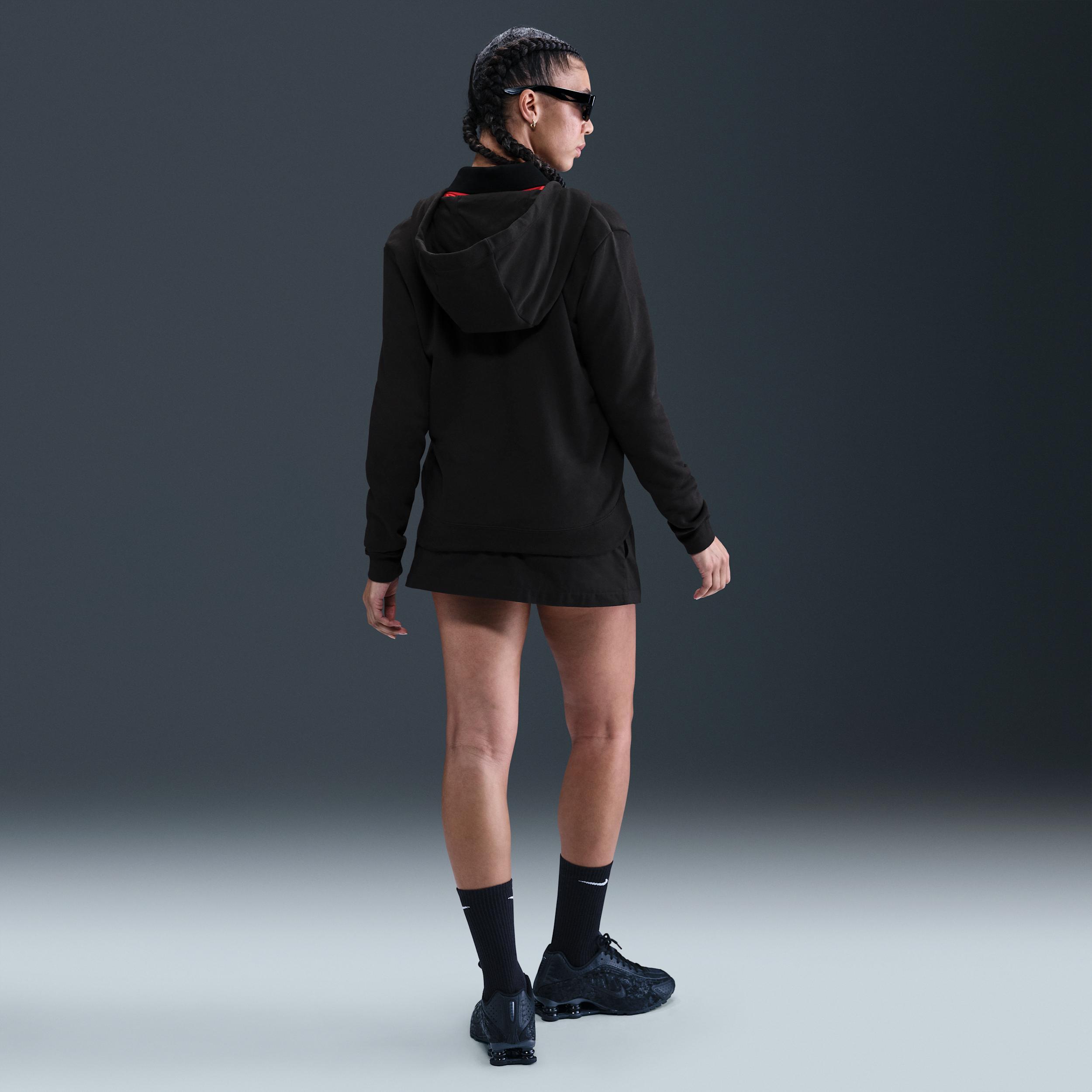 Womens Nike Sportswear Club Fleece Full-Zip Hoodie | DQ5471-010 Product Image