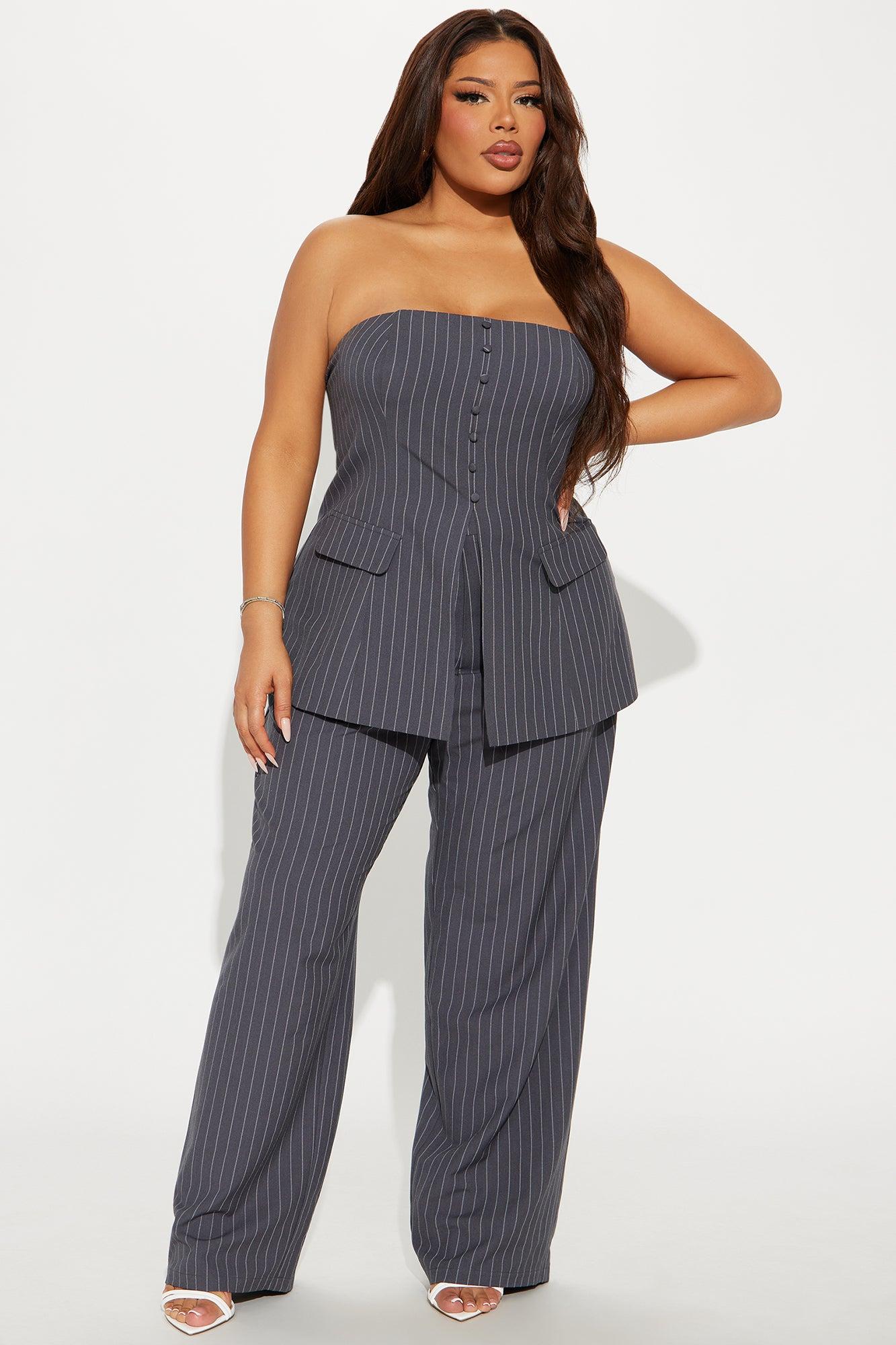 Standing On Business Pant Set - Charcoal Product Image