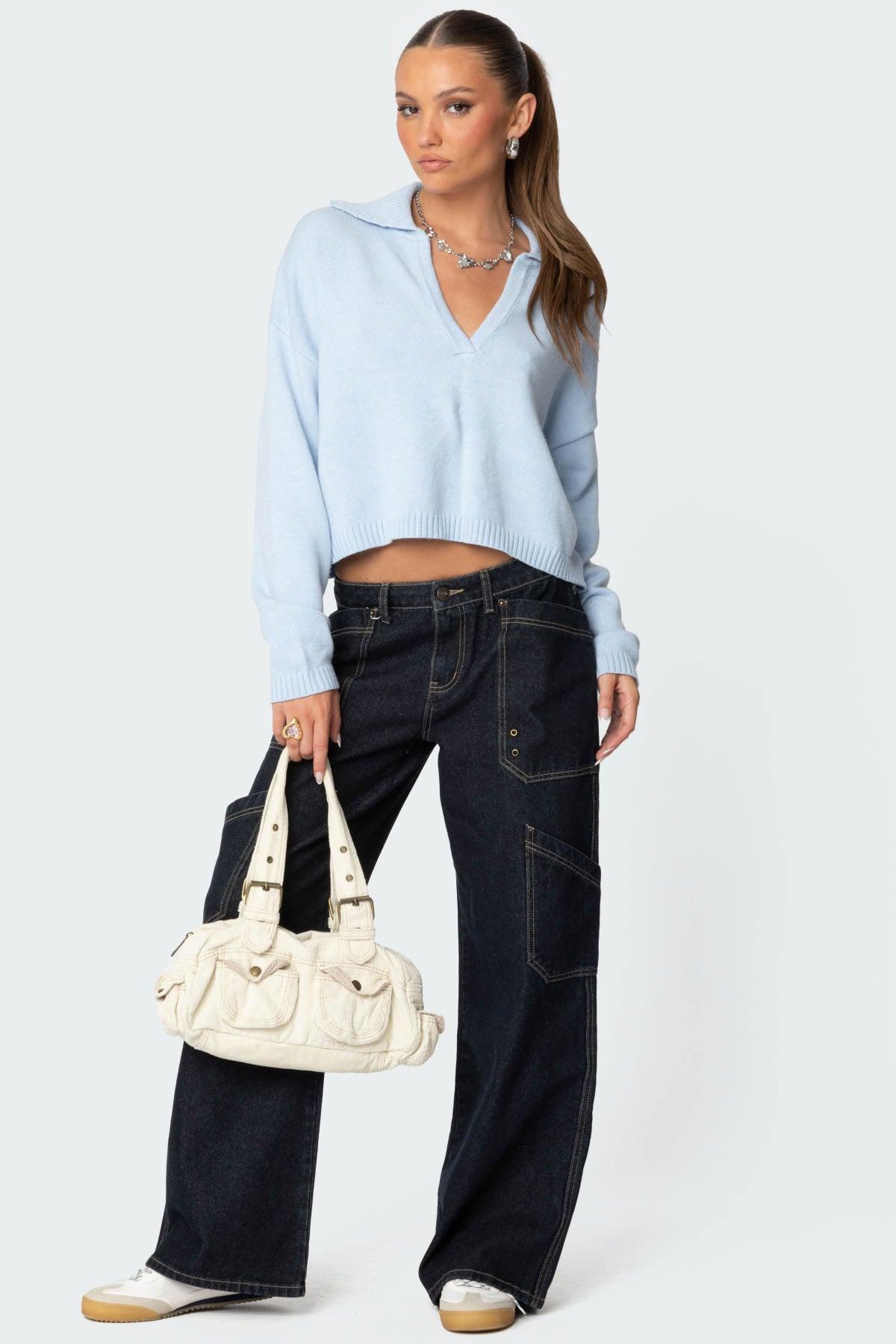 Marcie Oversize Cropped Sweater Product Image
