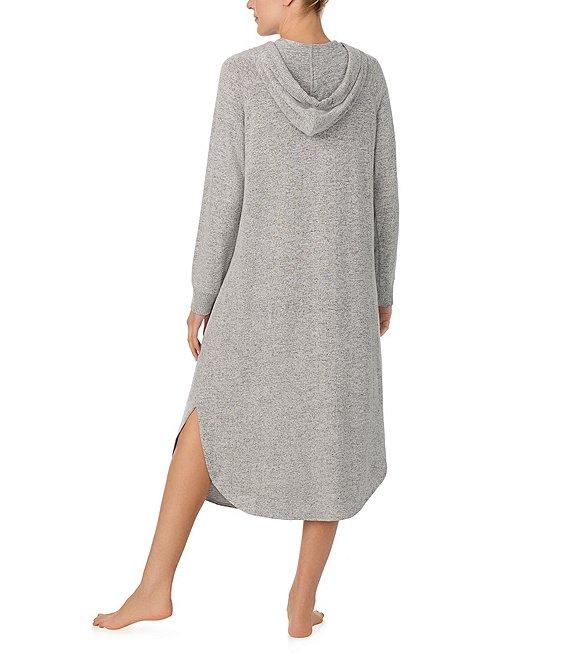 Donna Karan Knit Long Sleeve Hooded Lounger Product Image
