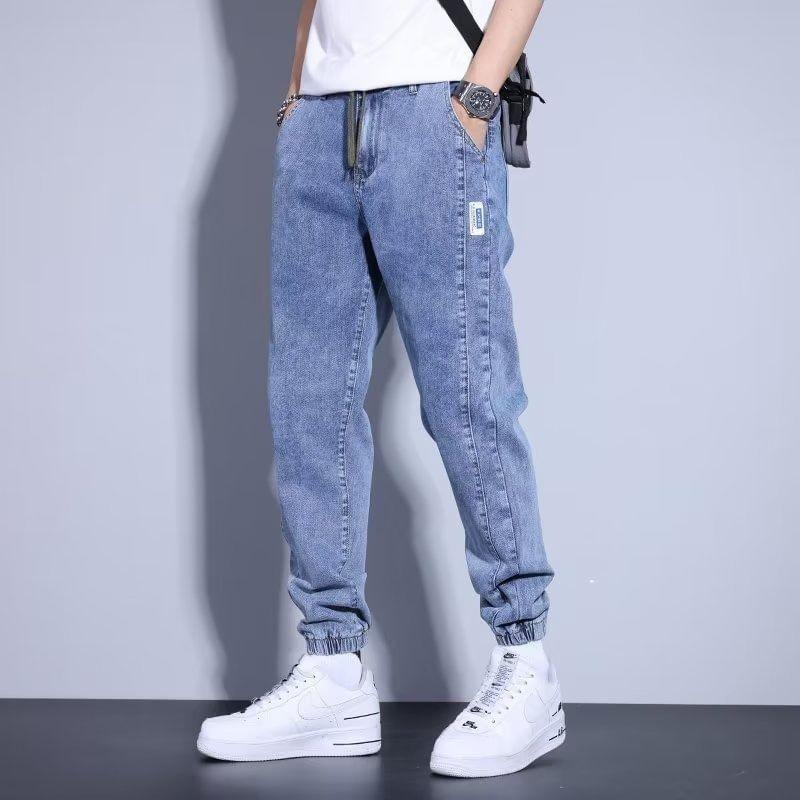 High Waist Jogger Jeans Product Image