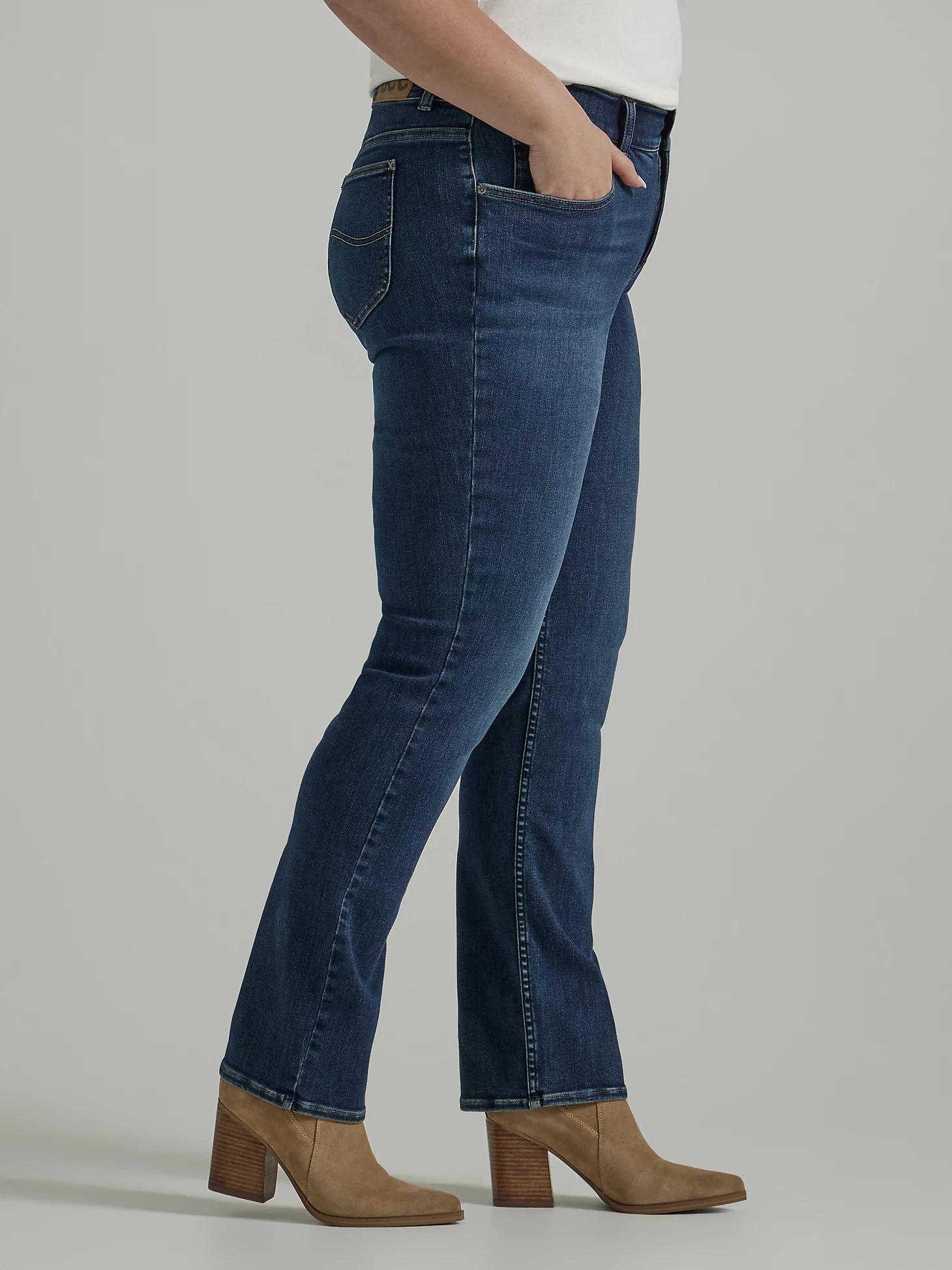 Women's Ultra Lux Comfort with Flex Motion Straight Jean (Plus) | Women's Jeans | Lee® Product Image