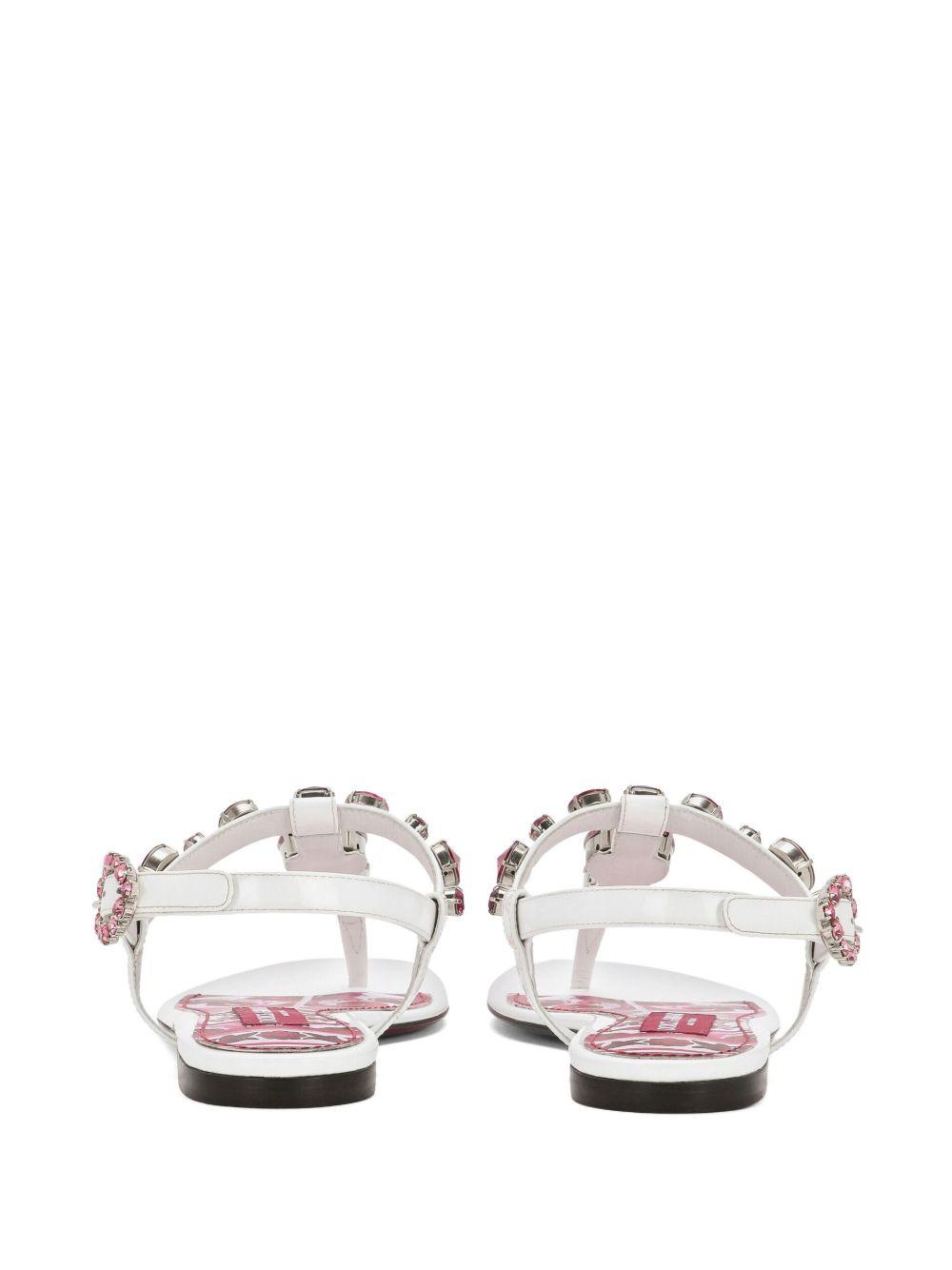 Majolica-print crystal-embellished sandals Product Image