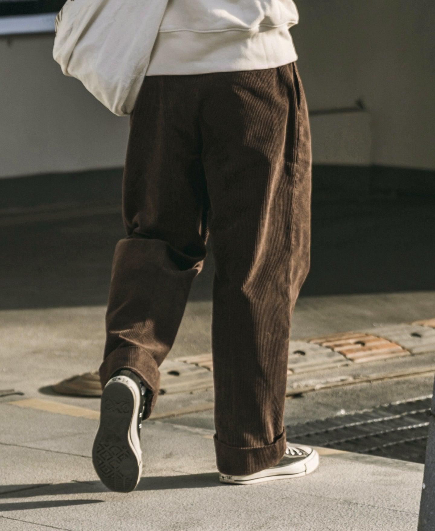 12.5 oz 8 Wale Corduroy Trousers - Brown Product Image