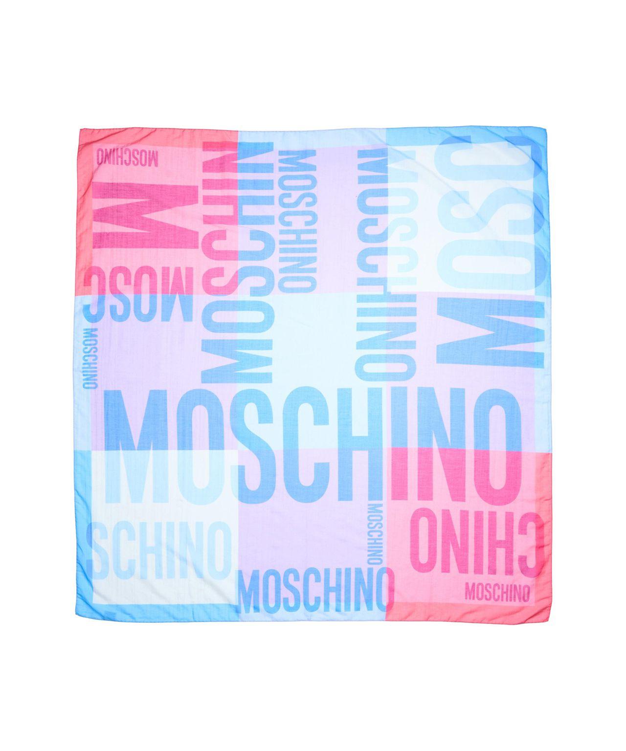 Silk blend scarf with logo Product Image