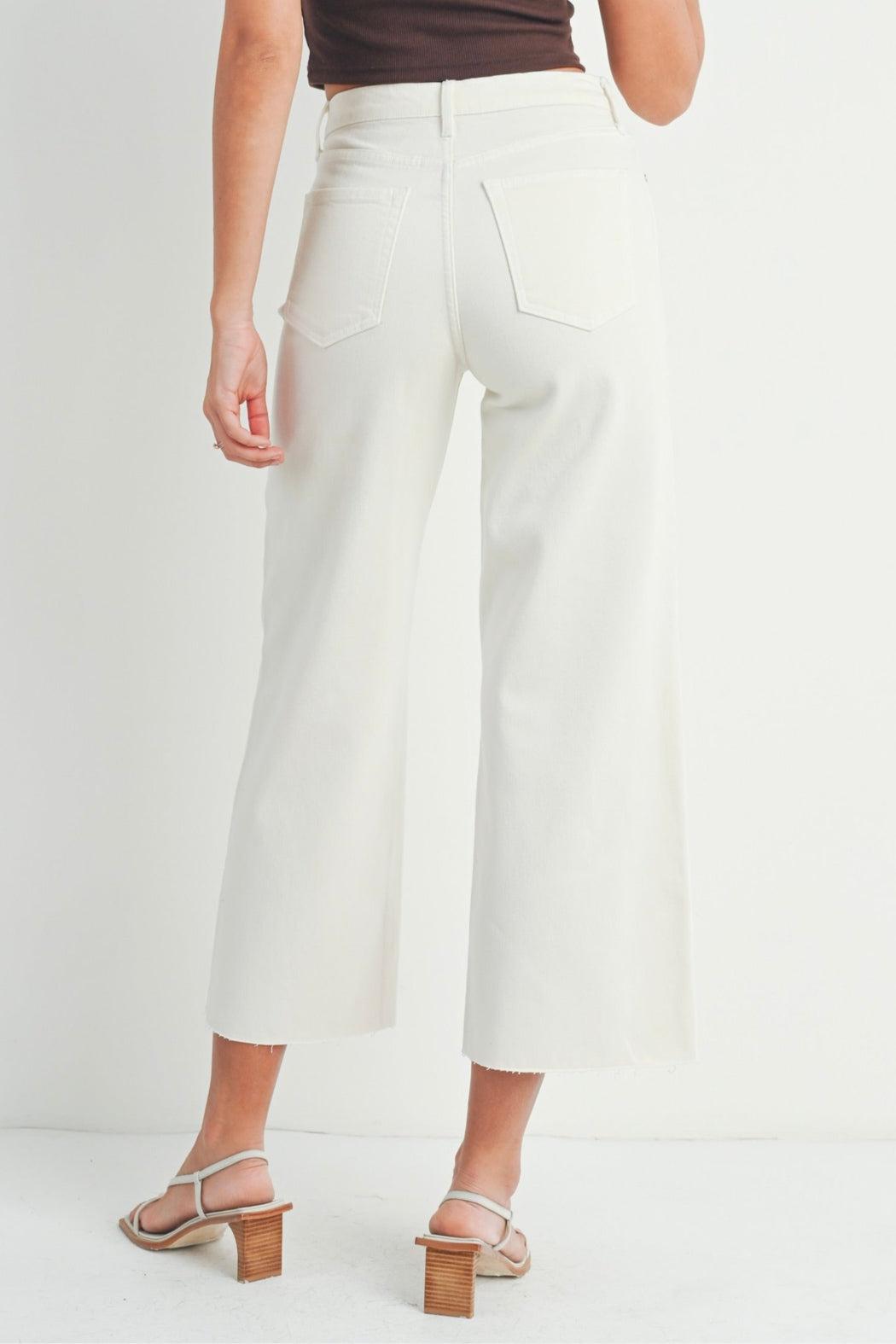 Scissor Cut Wide Leg Denim Pant Product Image