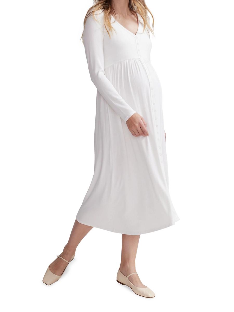 Womens The Softest Rib Maternity Nursing Friendly Dress Product Image