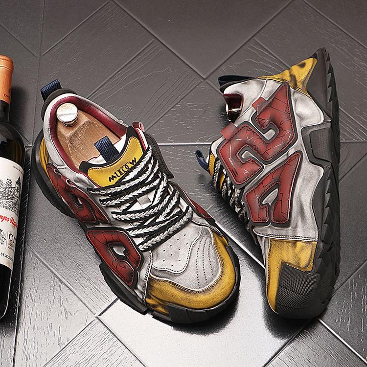 Lettering Platform Sneakers Product Image