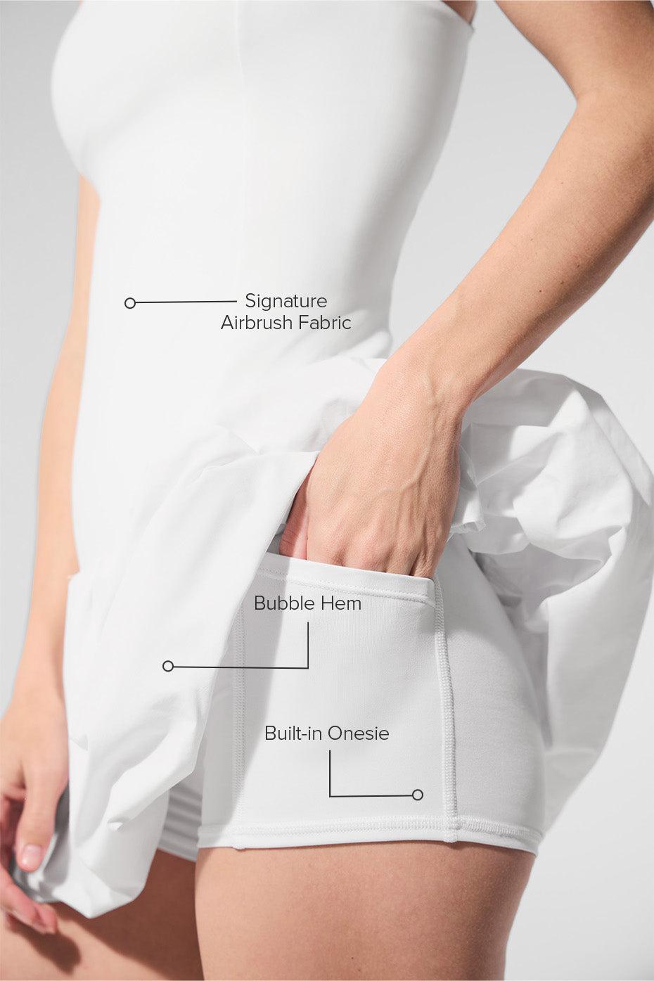 Airbrush Love Match Tennis Dress - White Product Image