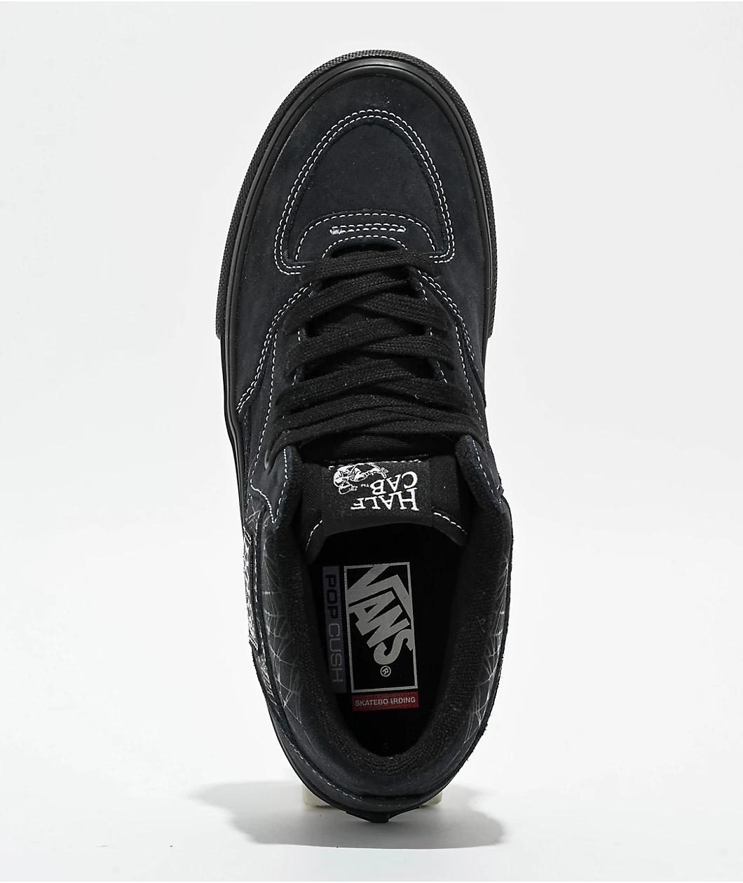 Vans Skate Half Cab Web Dark Grey & Black Skate Shoes Product Image