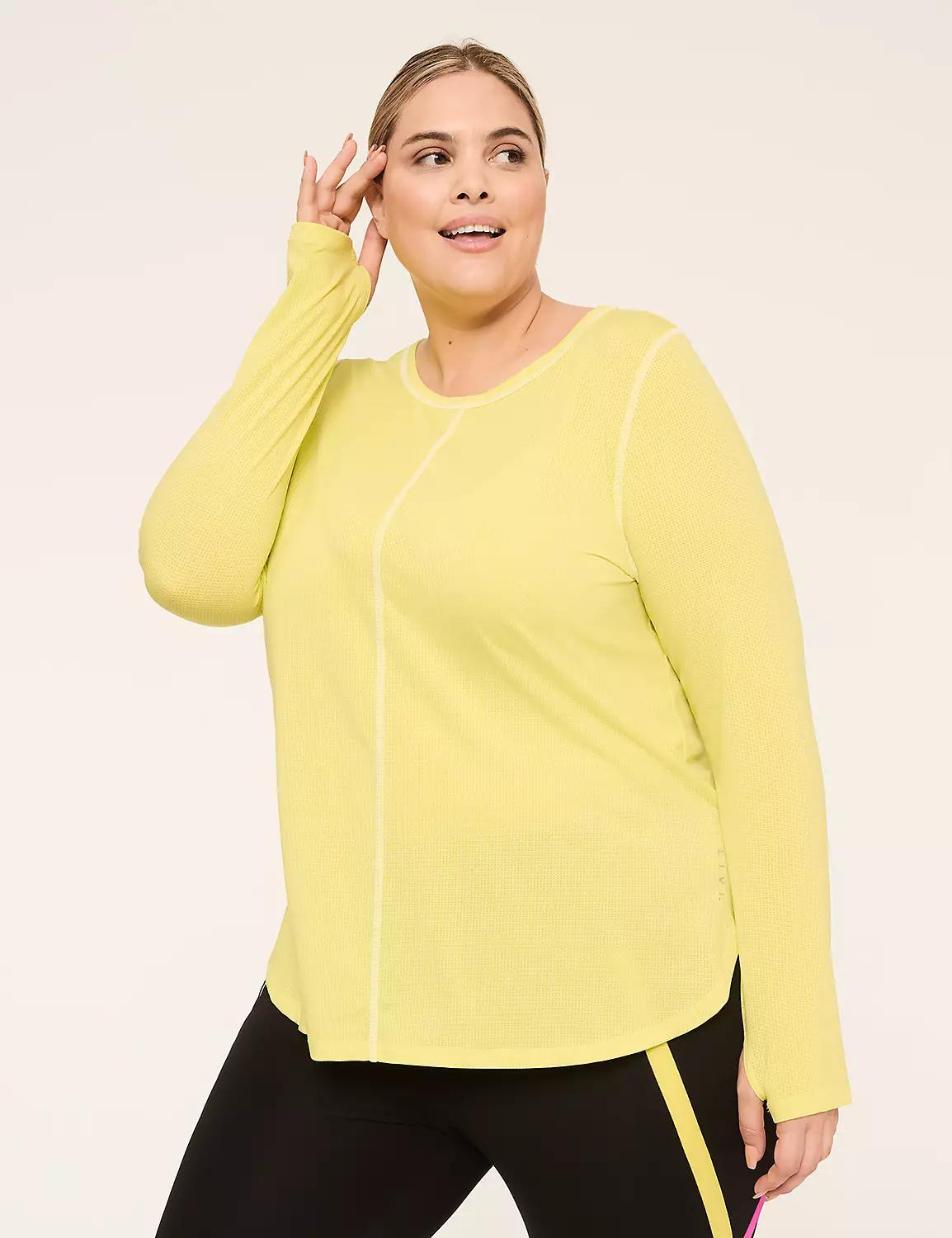 LIVI Wicking Perforated High-Low Hem Top Product Image