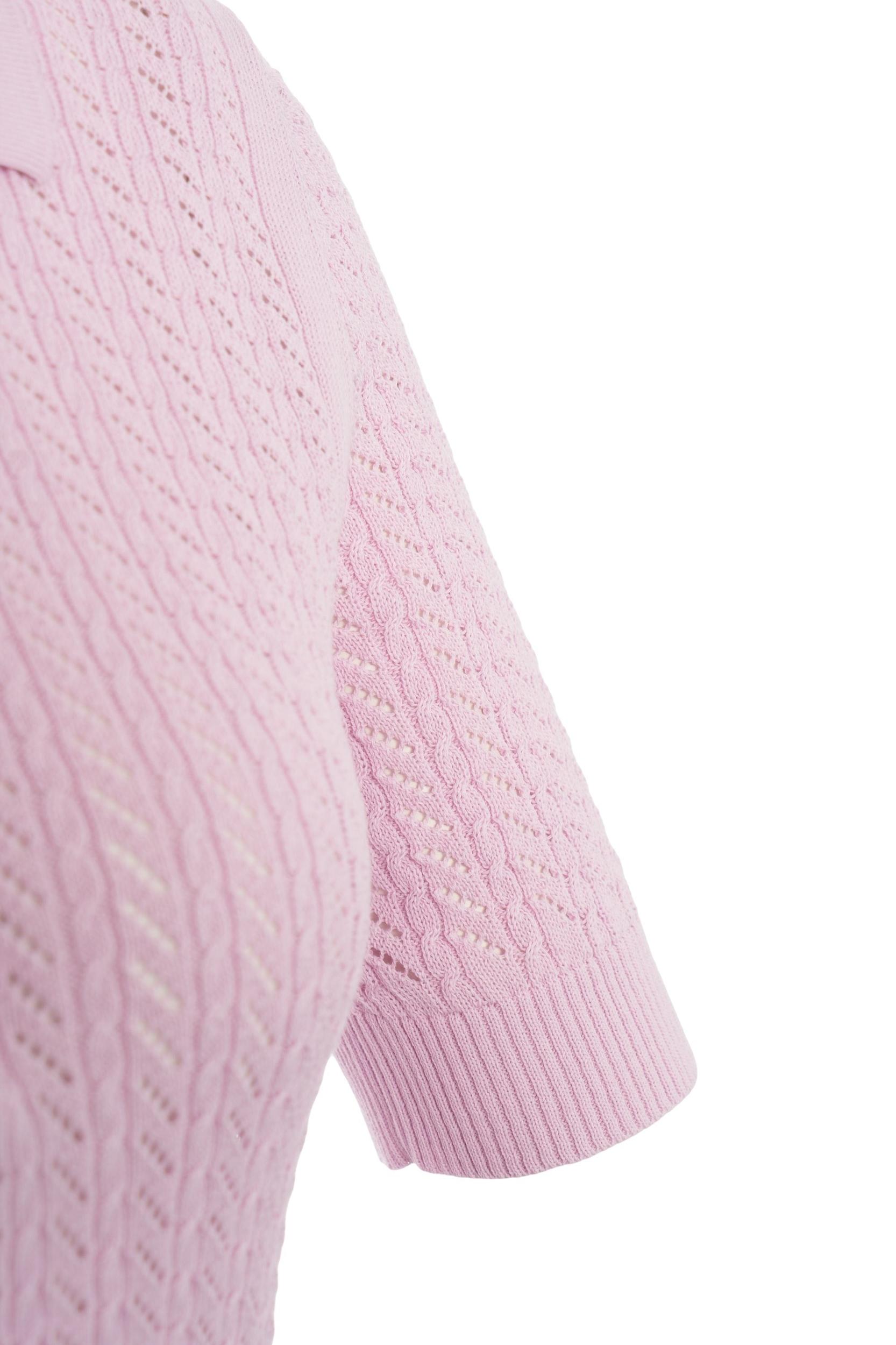 Knit polo shirt Product Image