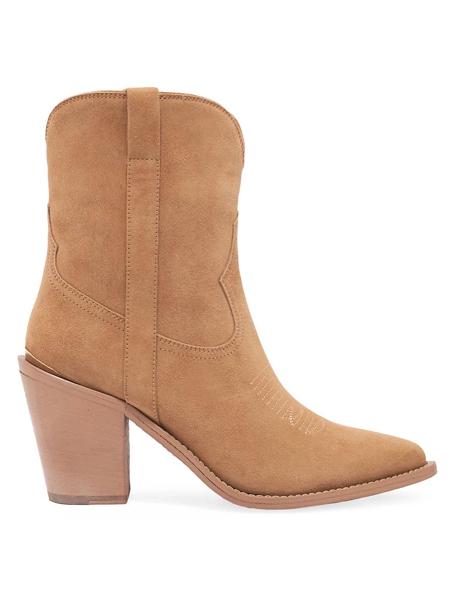 Womens Leigh Anne 90MM Suede Ankle Booties Product Image