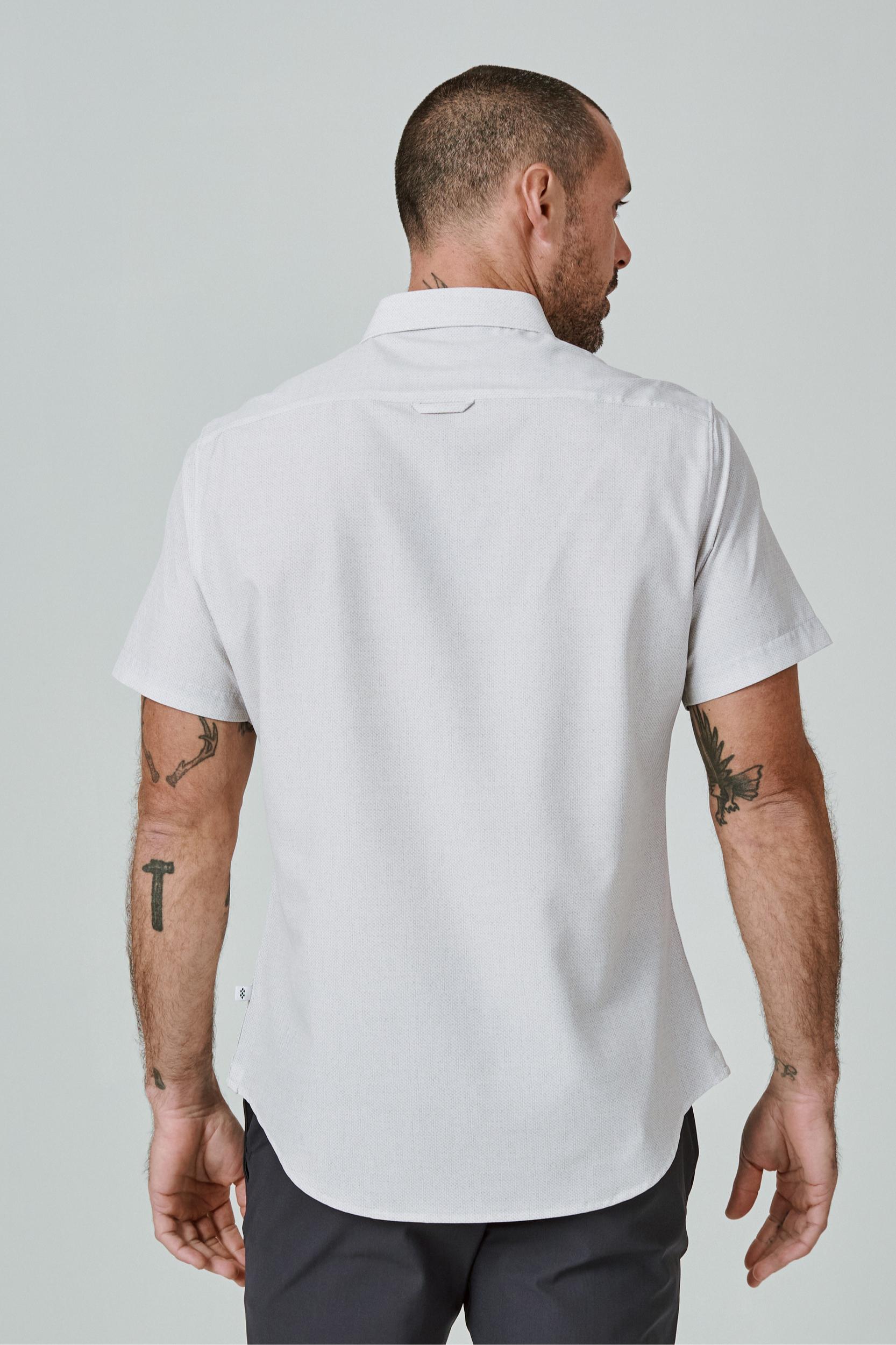 Ponti Short Sleeve Shirt- Cream Product Image