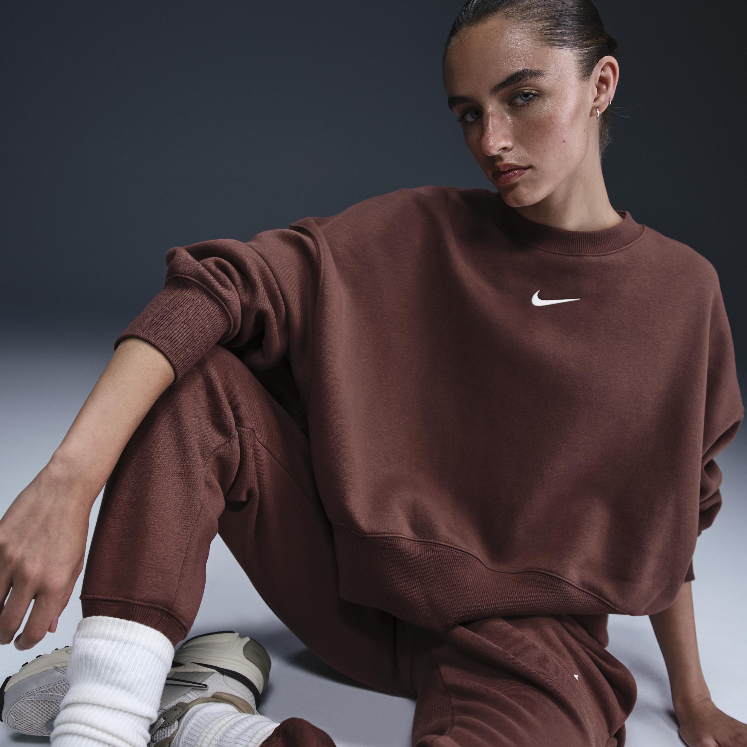 Women's Nike Sportswear Phoenix Fleece Over-Oversized Crew-Neck Sweatshirt Product Image