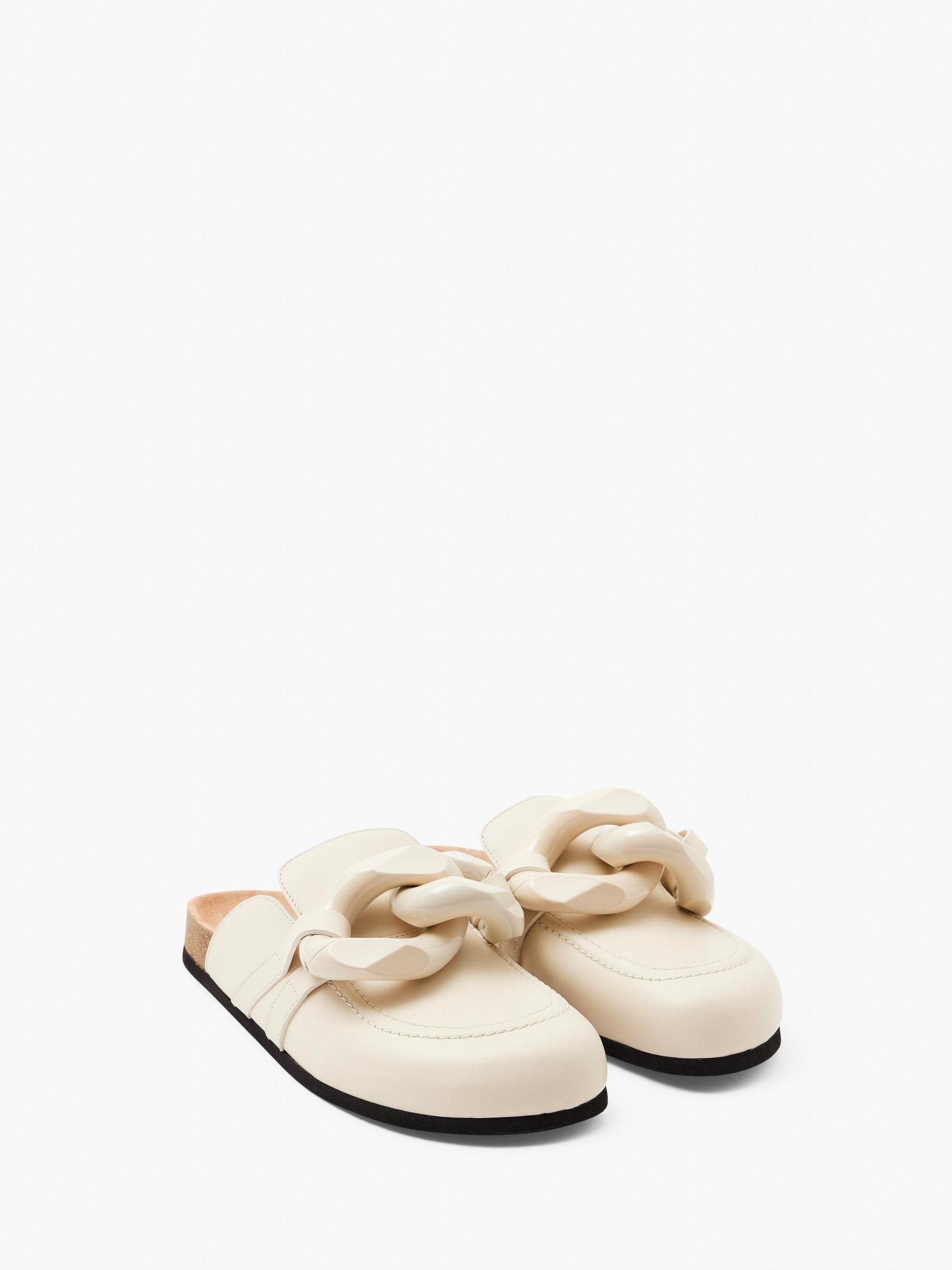 CHAIN LOAFER LEATHER MULES Product Image