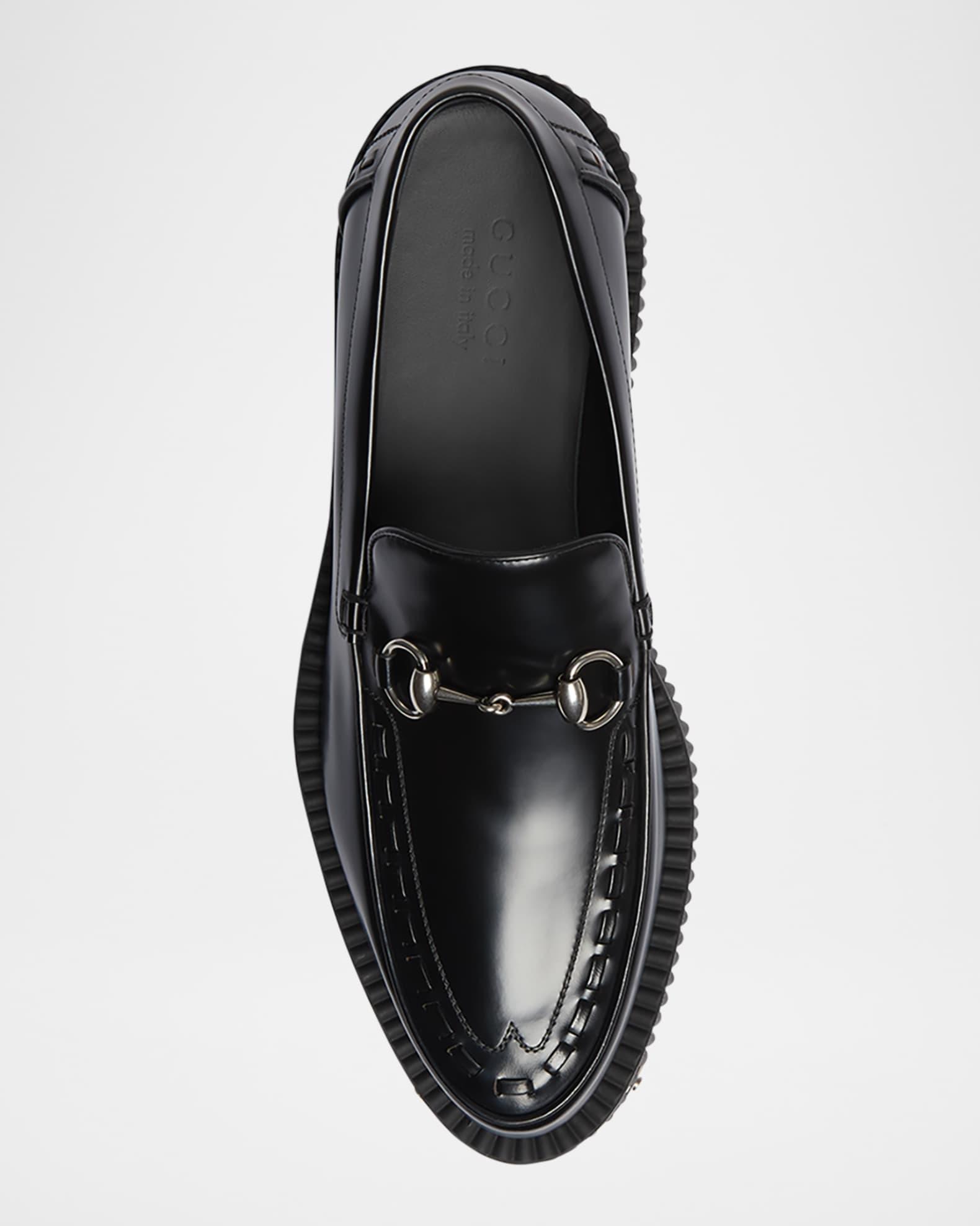 Men's Gucci Horsebit Creeper Loafers Product Image