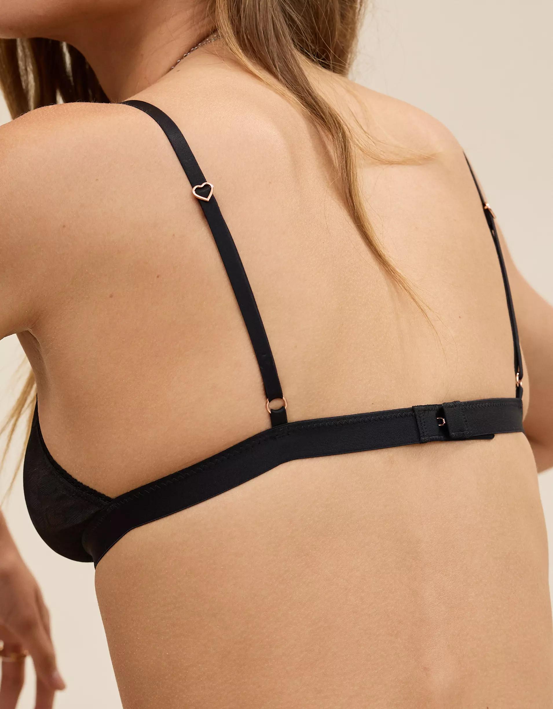 Show Off Heart Mesh Triangle Bralette Product Image